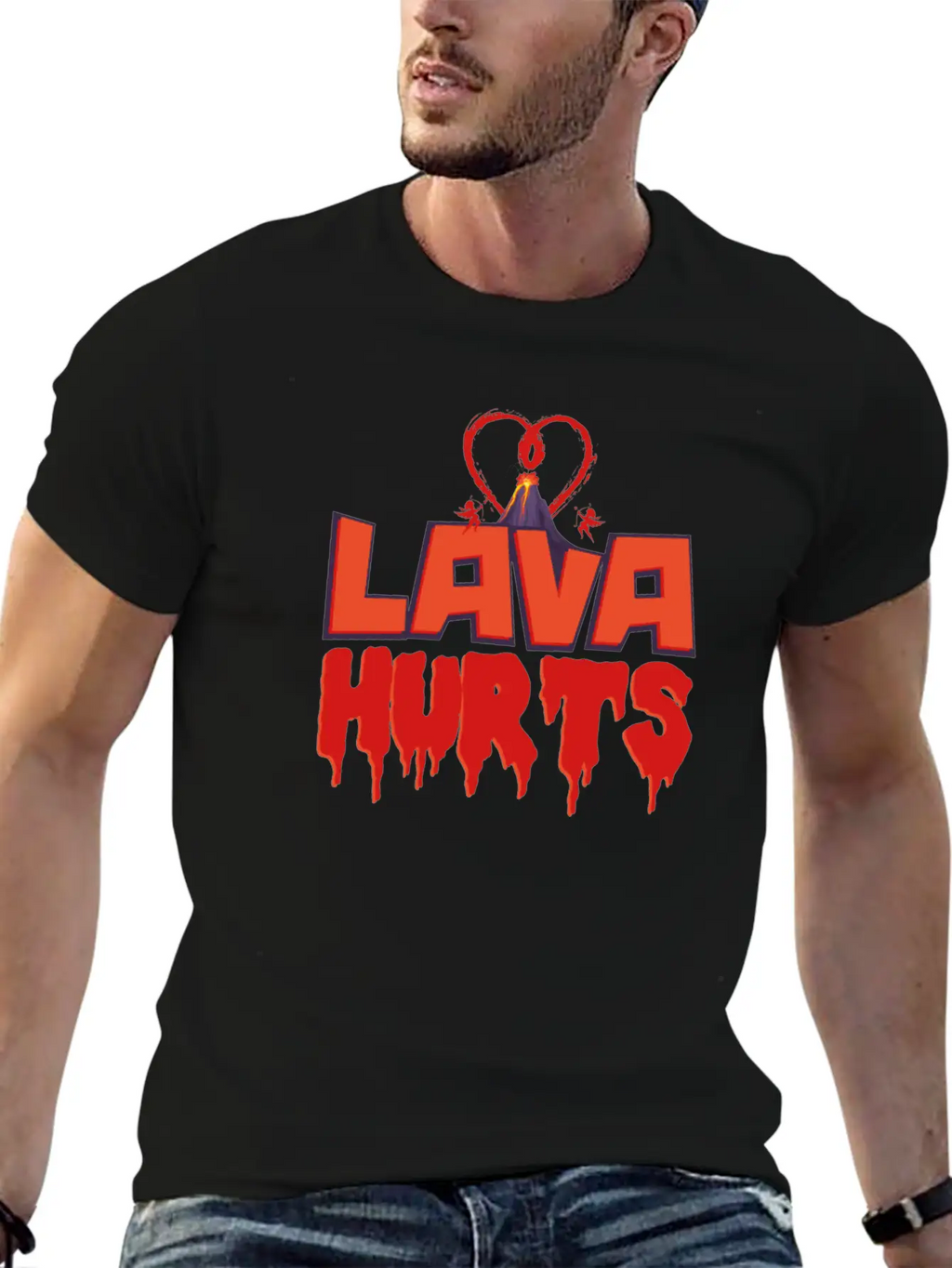 Valentines Day Lava Hurts Classic Cotton Tee – Unisex Comfort For Any Season