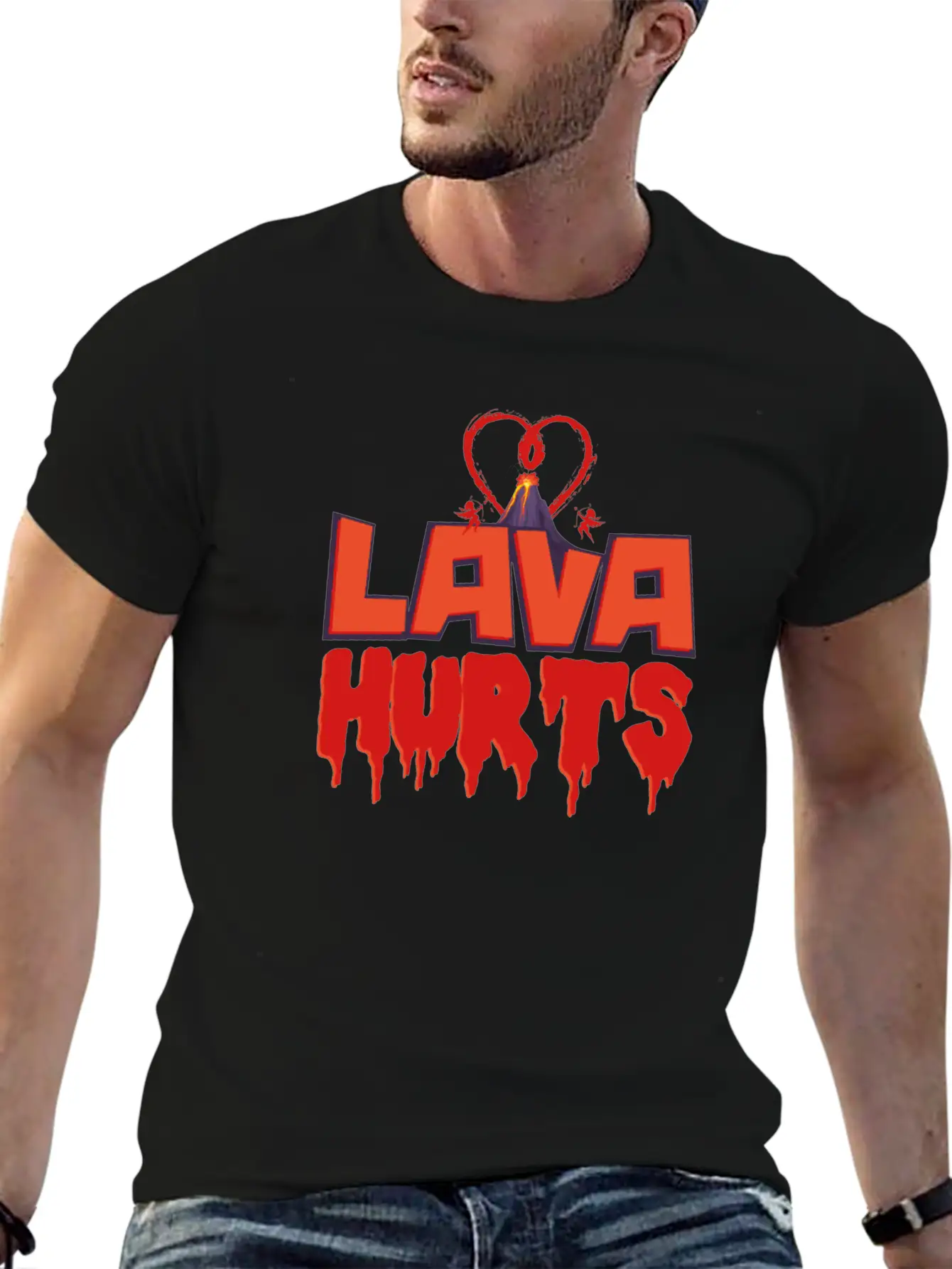 Valentines Day Lava Hurts Classic Cotton Tee – Unisex Comfort For Any Season