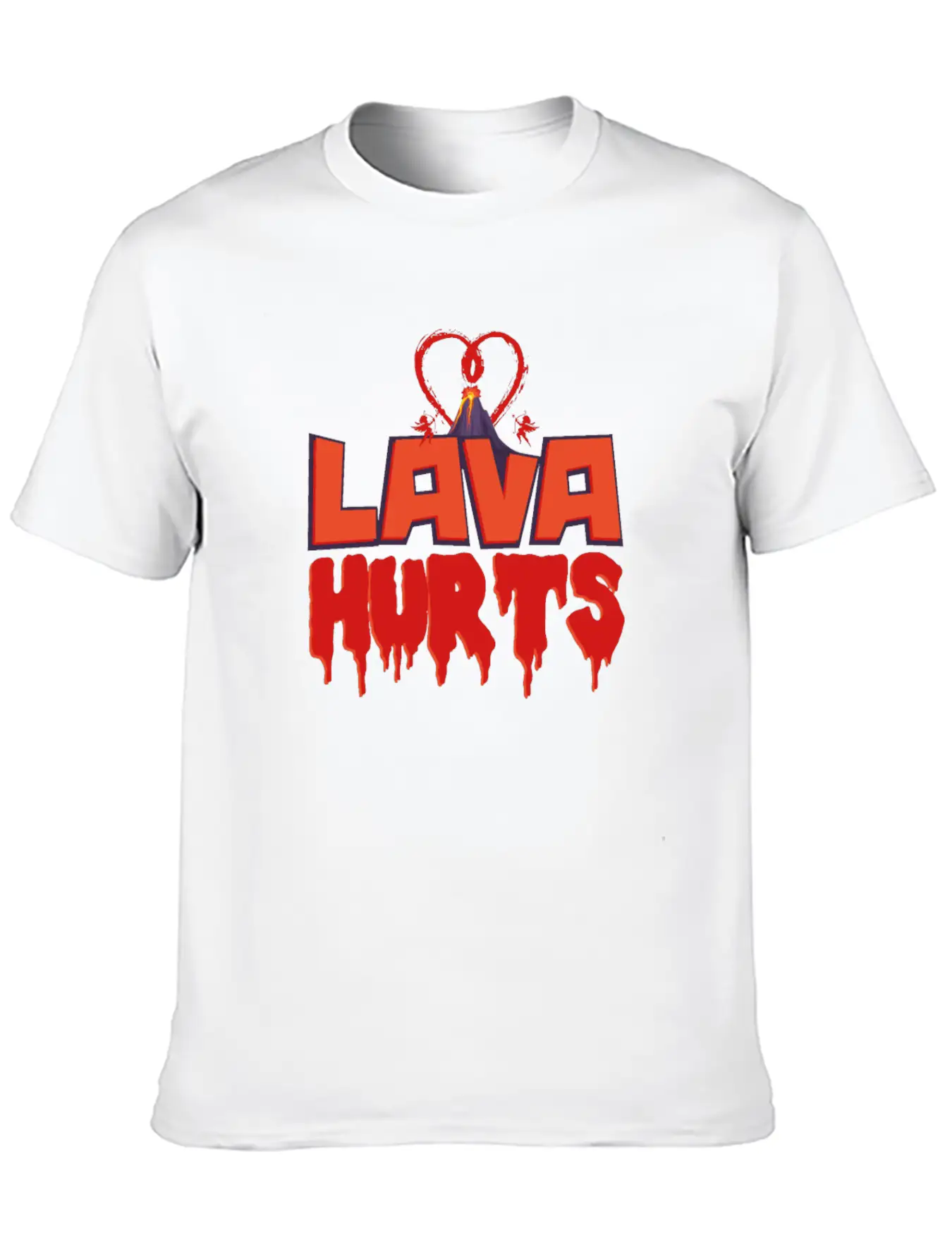 Valentines Day Lava Hurts Classic Cotton Tee – Unisex Comfort For Any Season