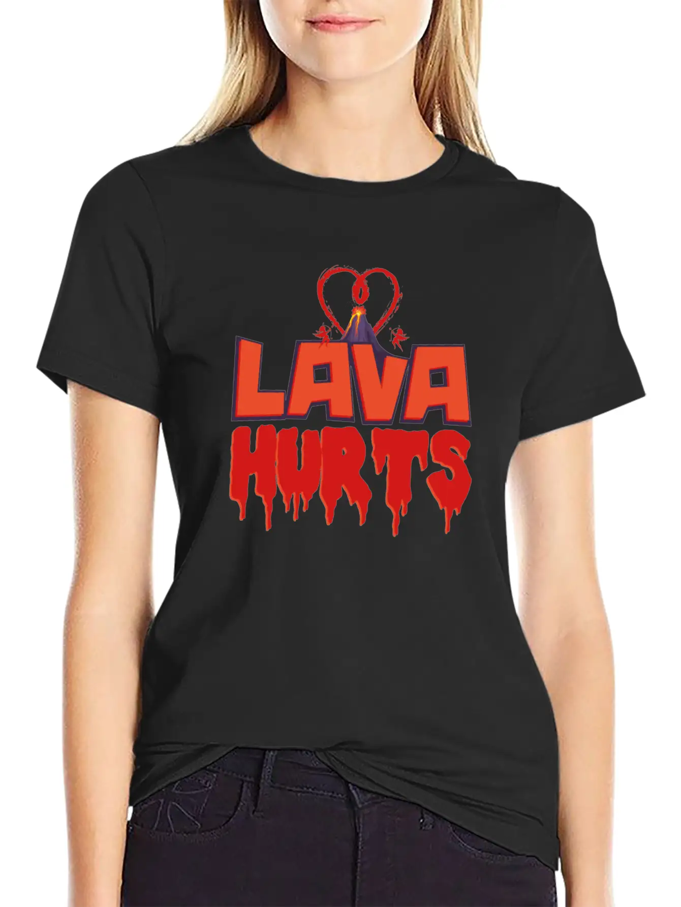 Valentines Day Lava Hurts Classic Cotton Tee – Unisex Comfort For Any Season