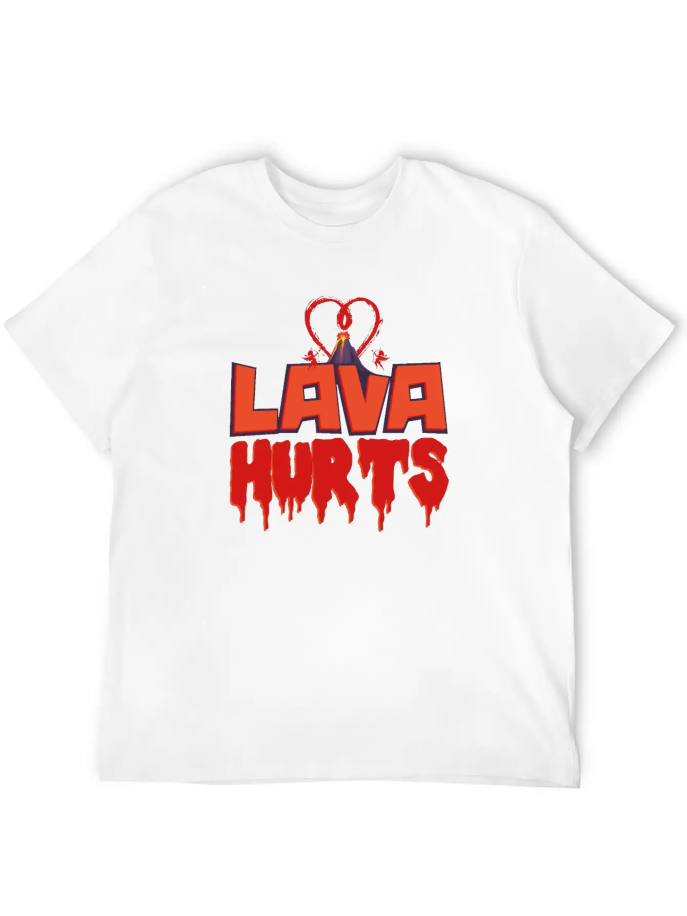 Valentines Day Lava Hurts Classic Cotton Tee – Unisex Comfort For Any Season