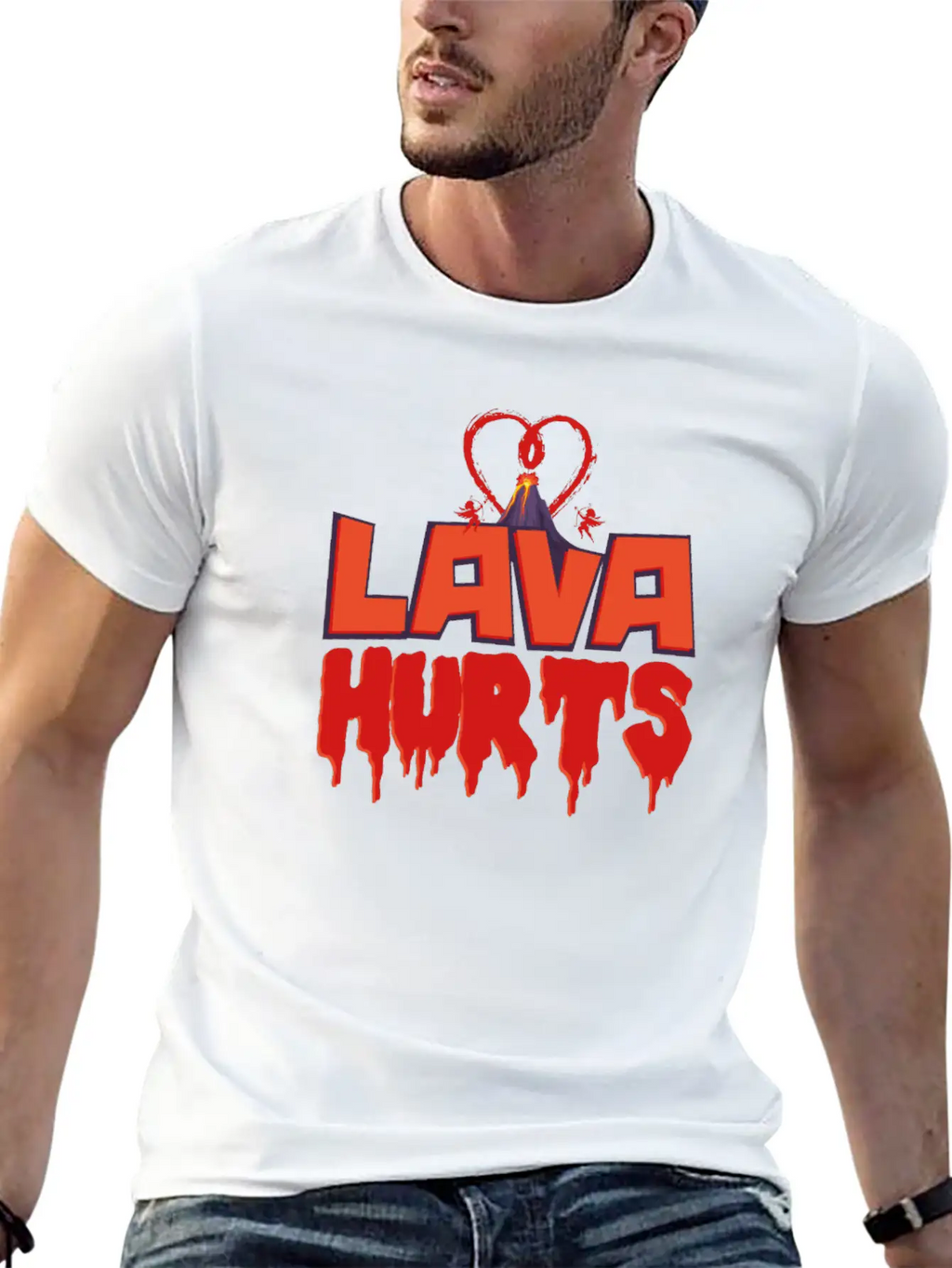 Valentines Day Lava Hurts Classic Cotton Tee – Unisex Comfort For Any Season