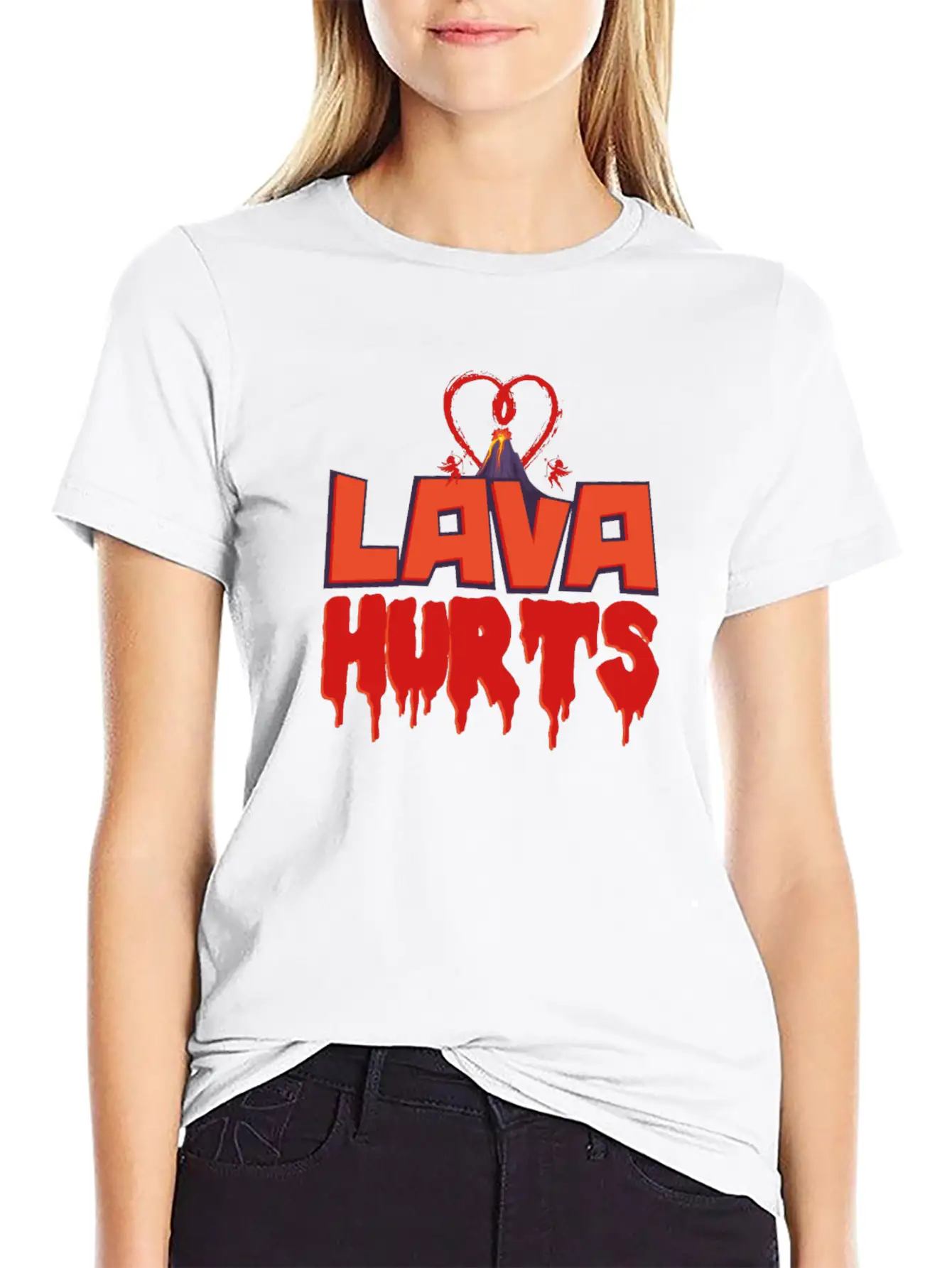 Valentines Day Lava Hurts Classic Cotton Tee – Unisex Comfort For Any Season