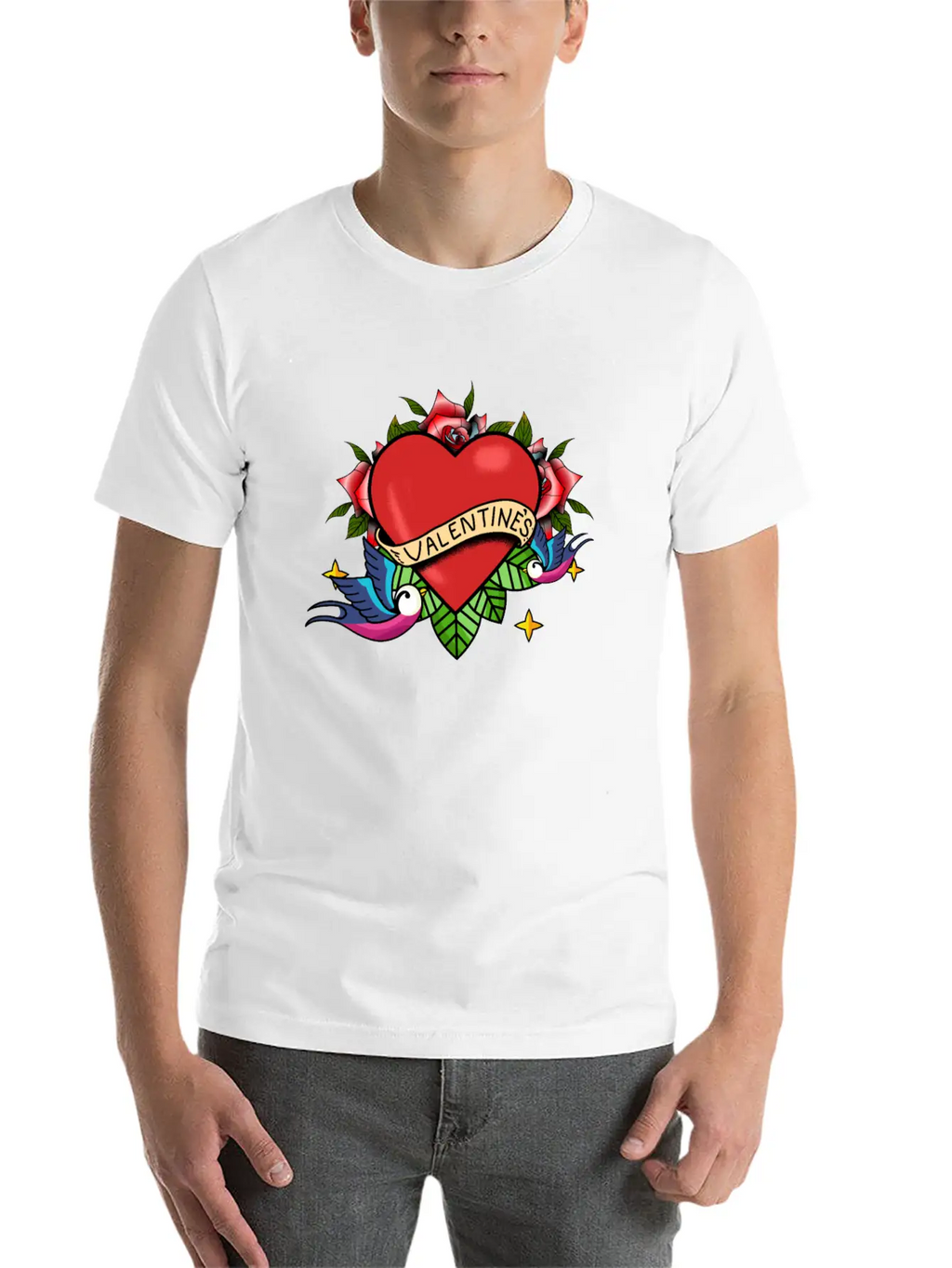 Valentine's Day Relaxed Everyday Tee – Lightweight And Durable Cotton