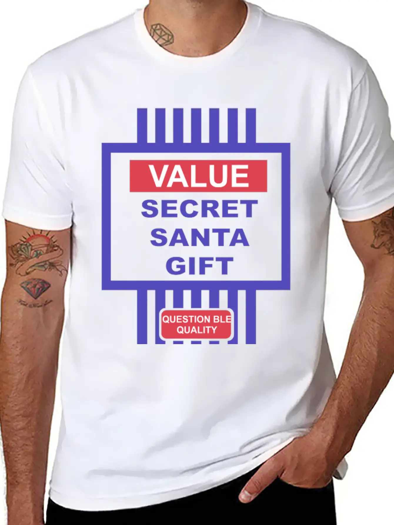 Value Secret Santa Gift Breathable Soft Cotton T-Shirt – Timeless Casual Look