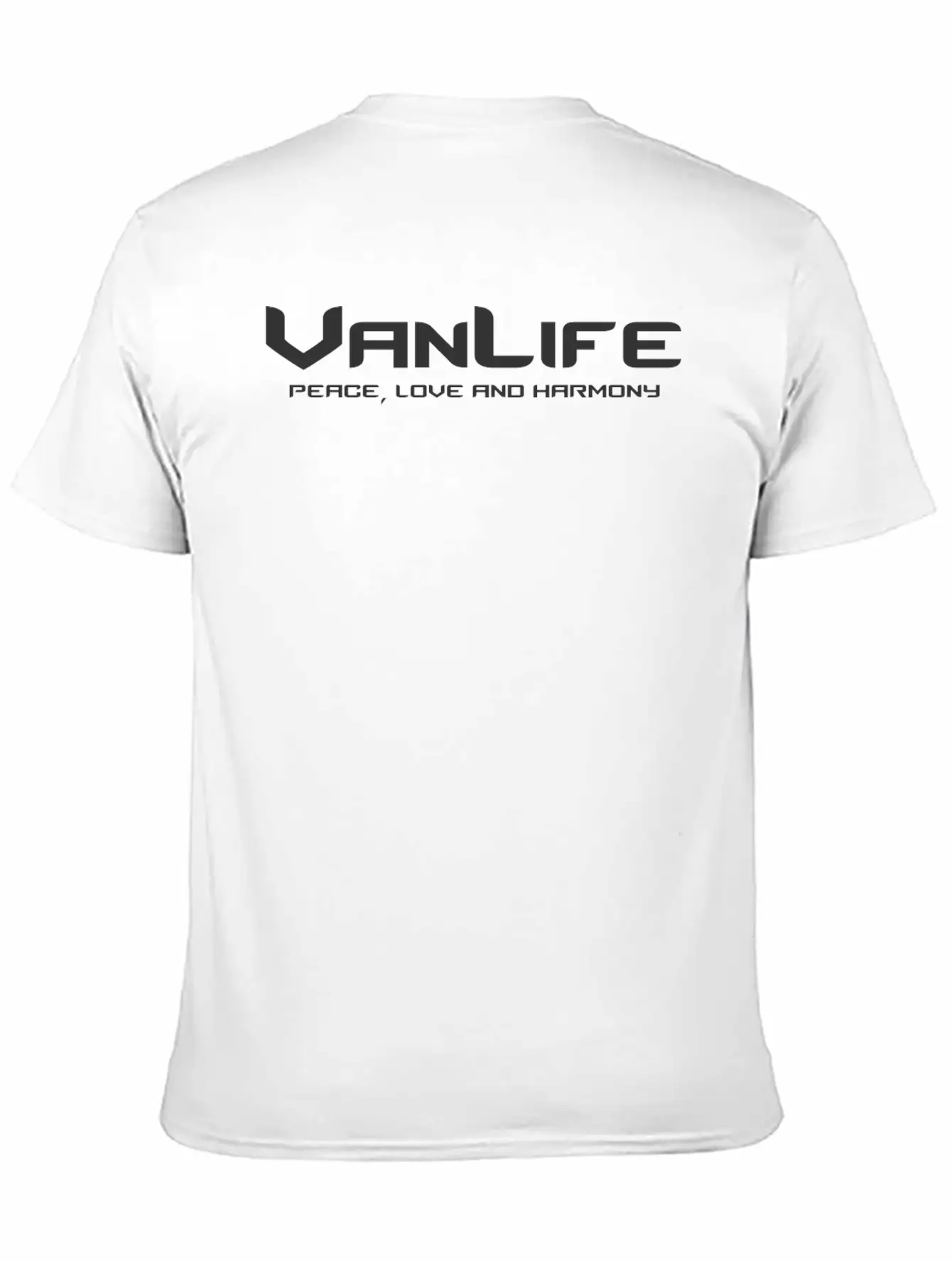 Van Life Peace Love And Harmony Breathable Graphic T-Shirt – Perfect For Casual Days