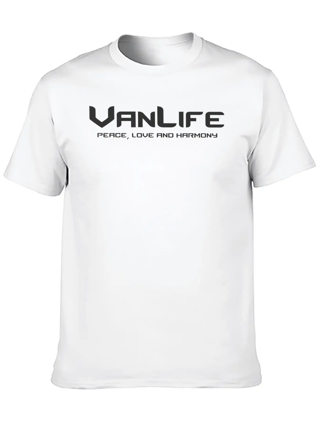 Van Life Peace Love And Harmony Breathable Graphic T-Shirt – Perfect For Casual Days