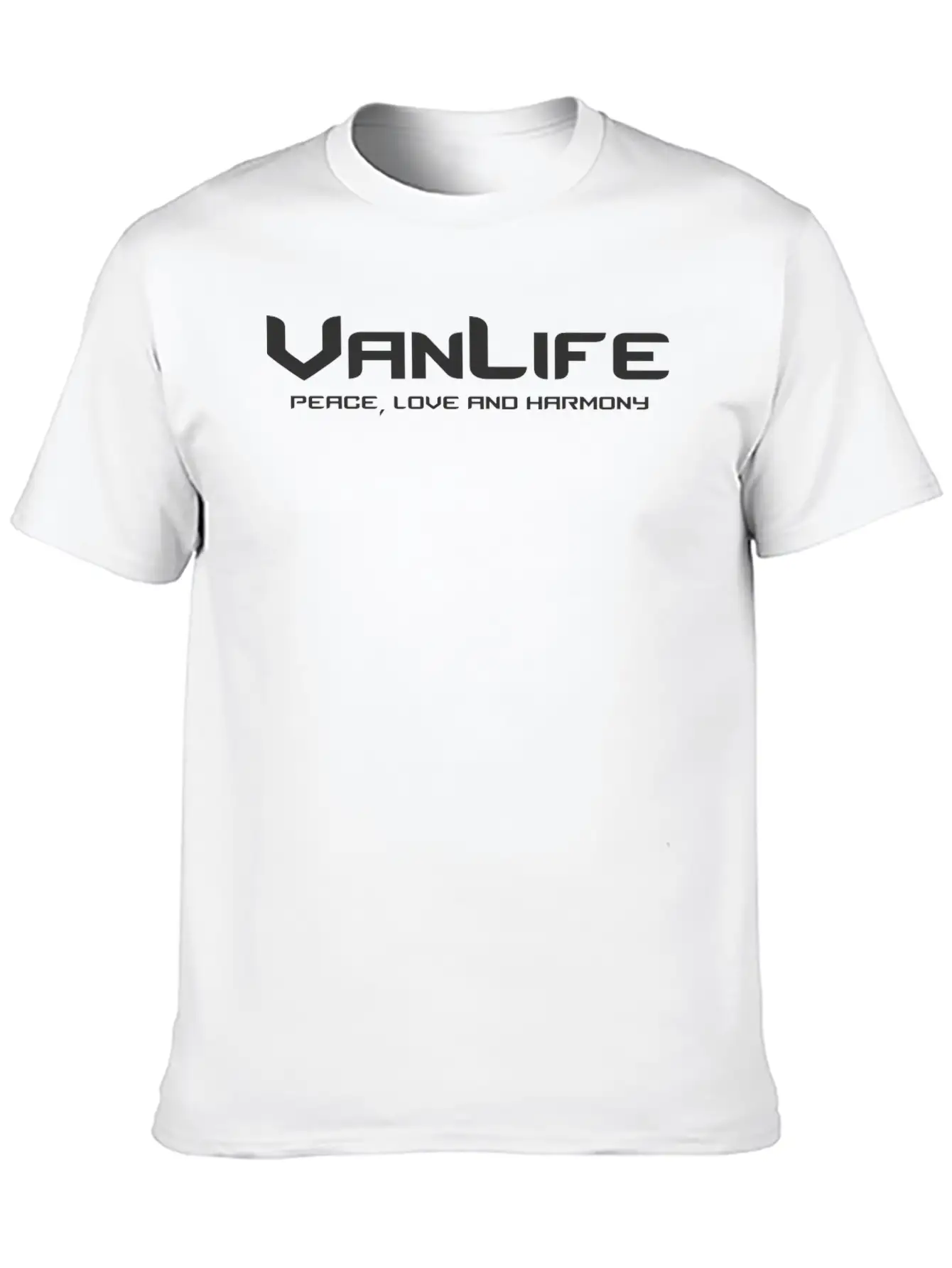 Van Life Peace Love And Harmony Breathable Graphic T-Shirt – Perfect For Casual Days