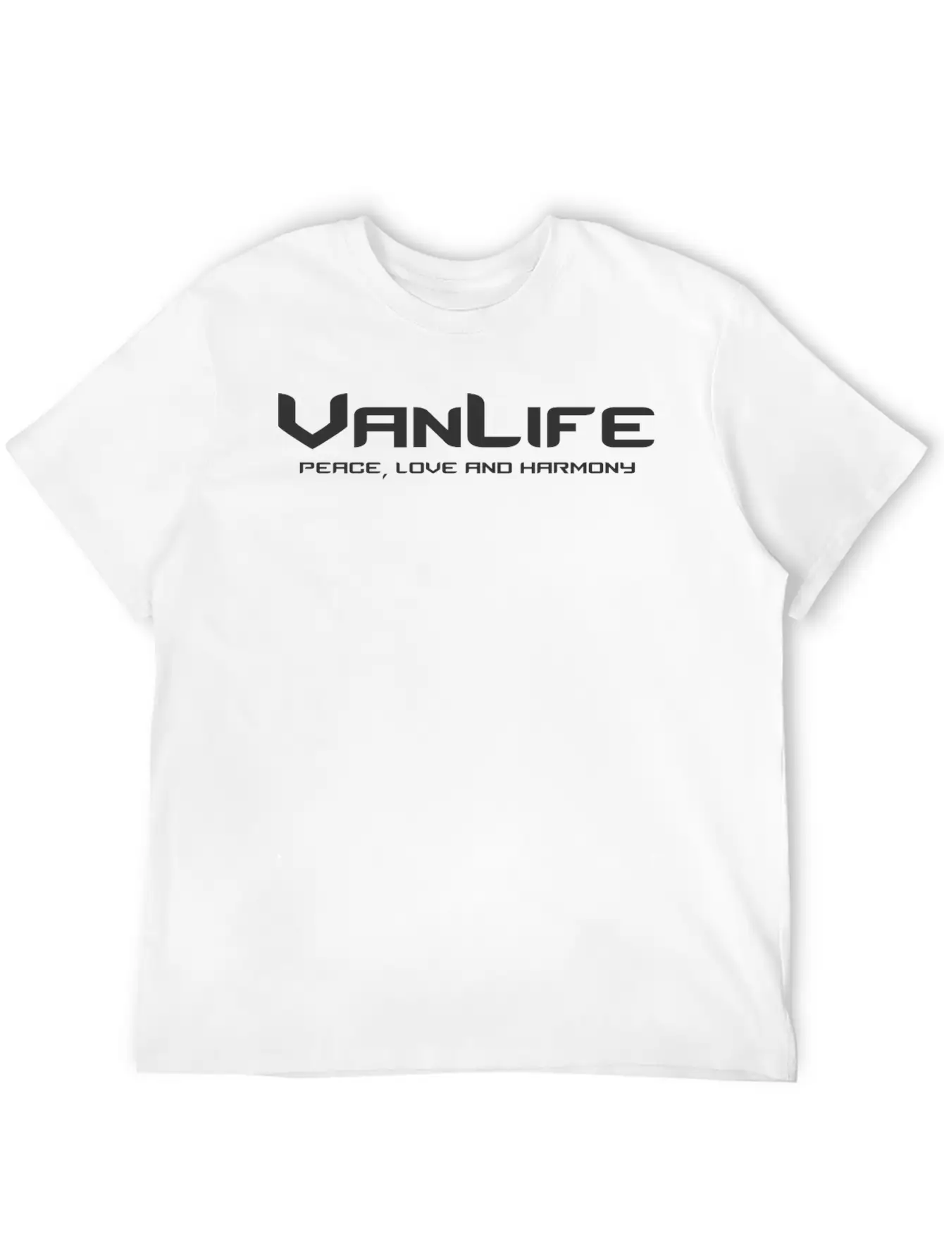 Van Life Peace Love And Harmony Breathable Graphic T-Shirt – Perfect For Casual Days