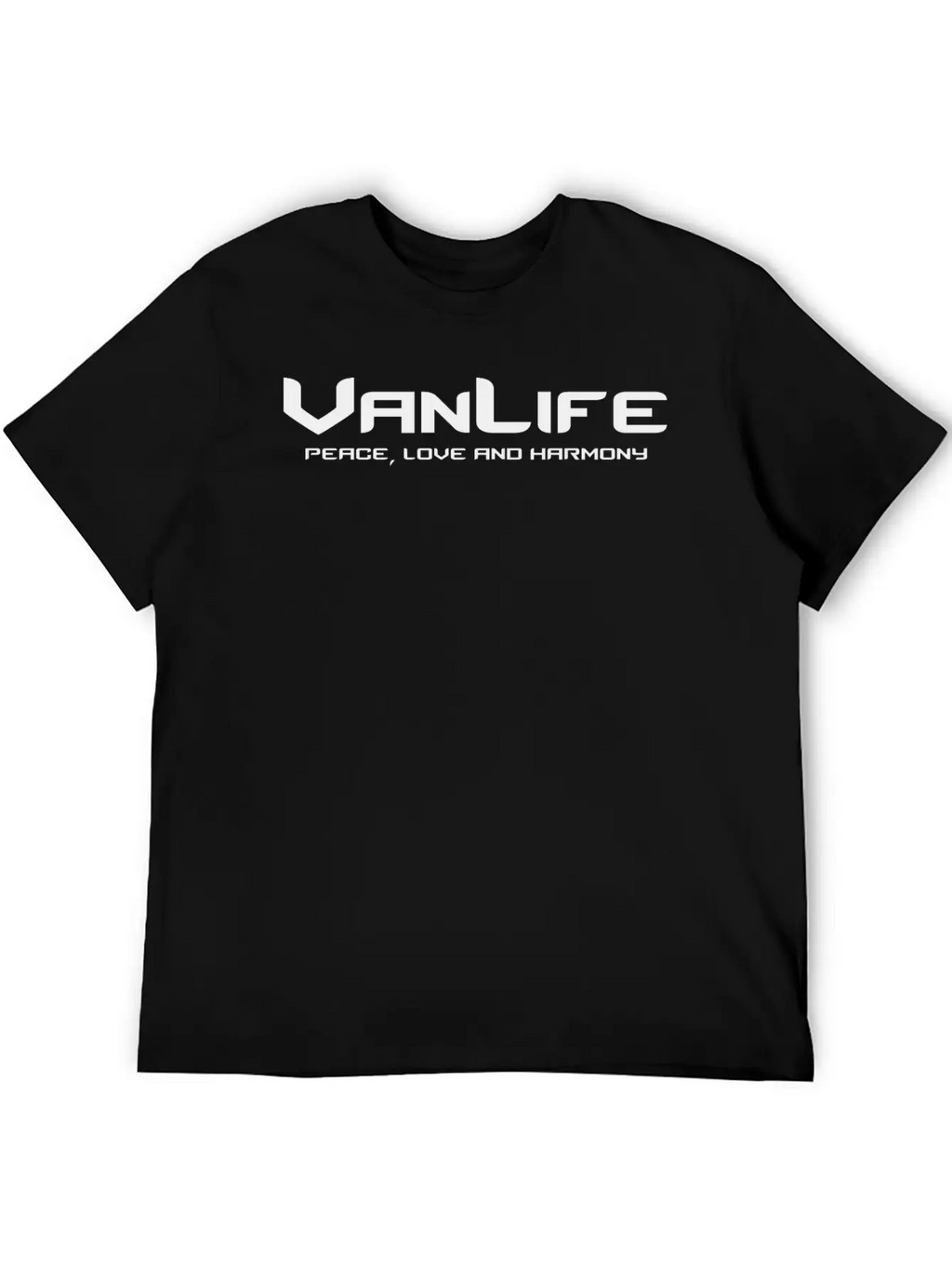 Van Life Peace Love And Harmony Breathable Graphic T-Shirt – Perfect For Casual Days