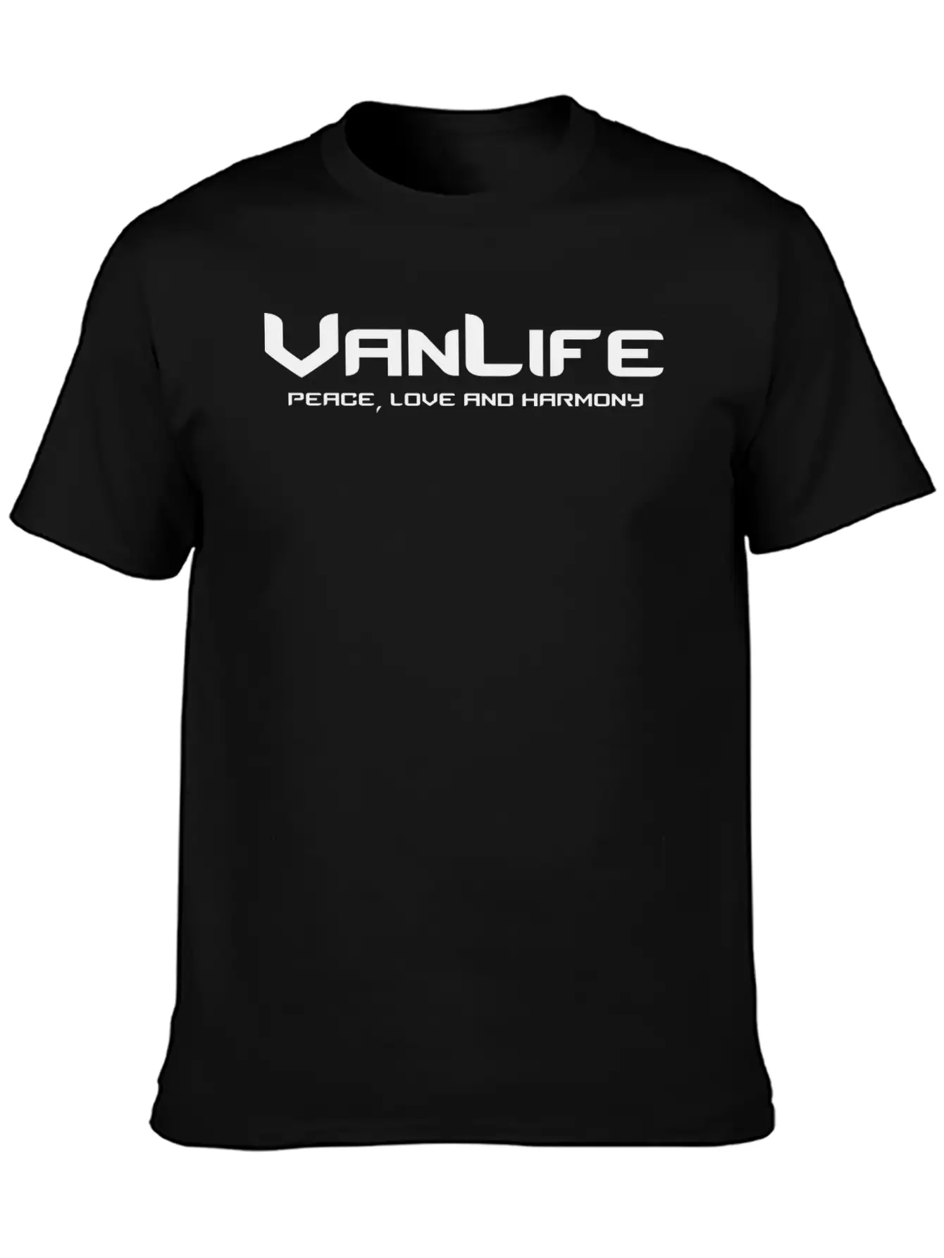 Van Life Peace Love And Harmony Breathable Graphic T-Shirt – Perfect For Casual Days