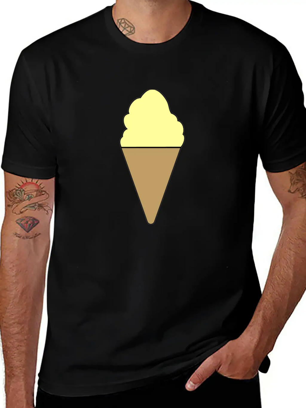 Vanilla Ice Cream Summer Ice Cream Gift Breathable Graphic T-Shirt – Perfect For Casual Days