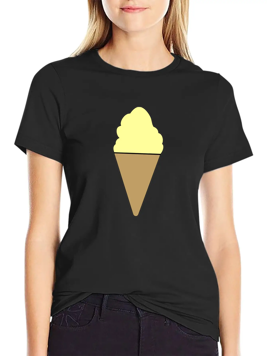 Vanilla Ice Cream Summer Ice Cream Gift Breathable Graphic T-Shirt – Perfect For Casual Days