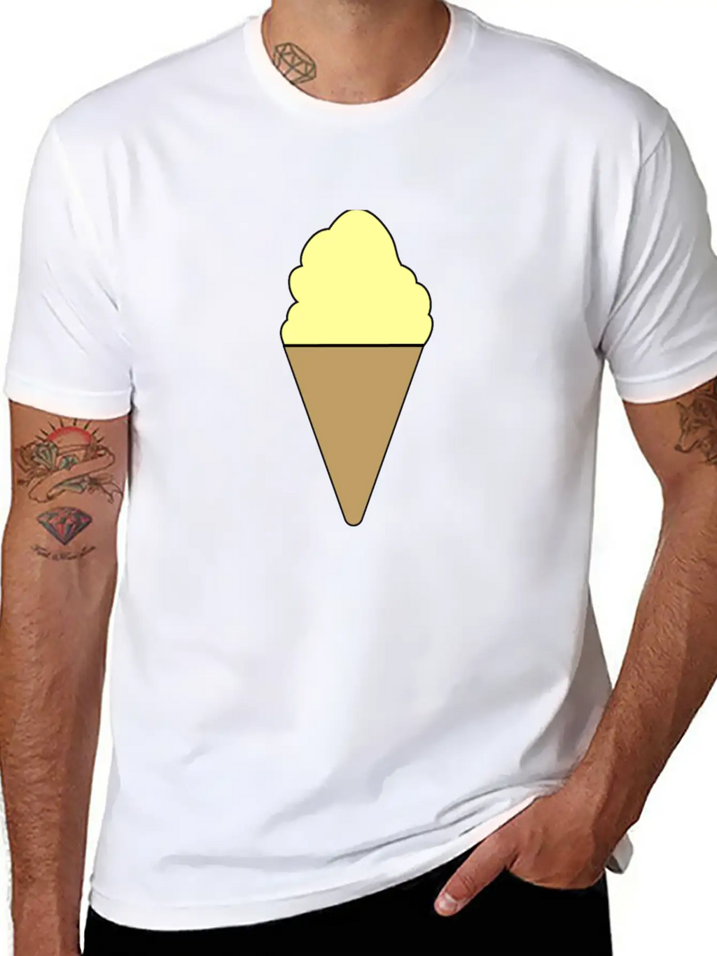 Vanilla Ice Cream Summer Ice Cream Gift Breathable Graphic T-Shirt – Perfect For Casual Days