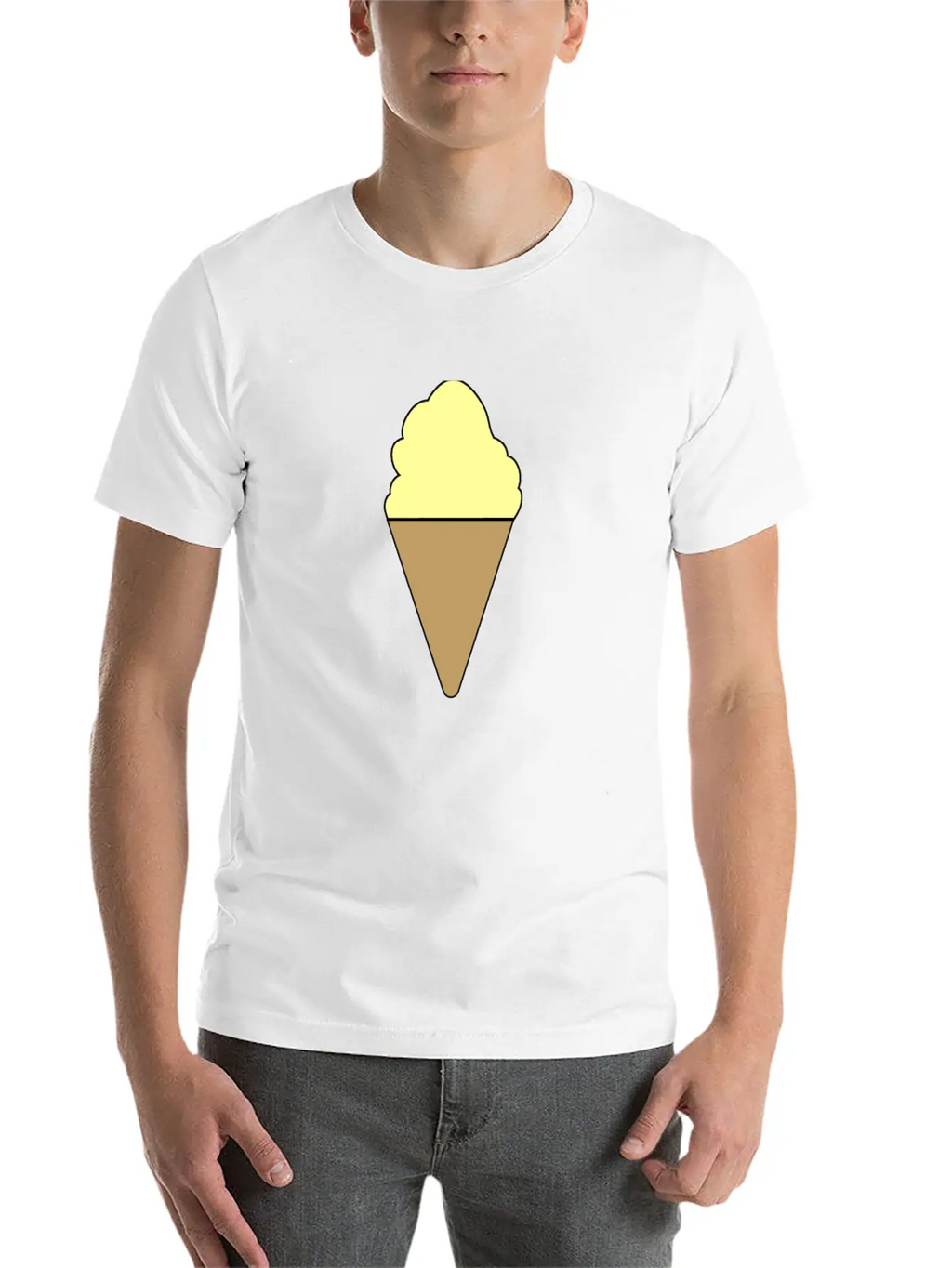 Vanilla Ice Cream Summer Ice Cream Gift Breathable Graphic T-Shirt – Perfect For Casual Days