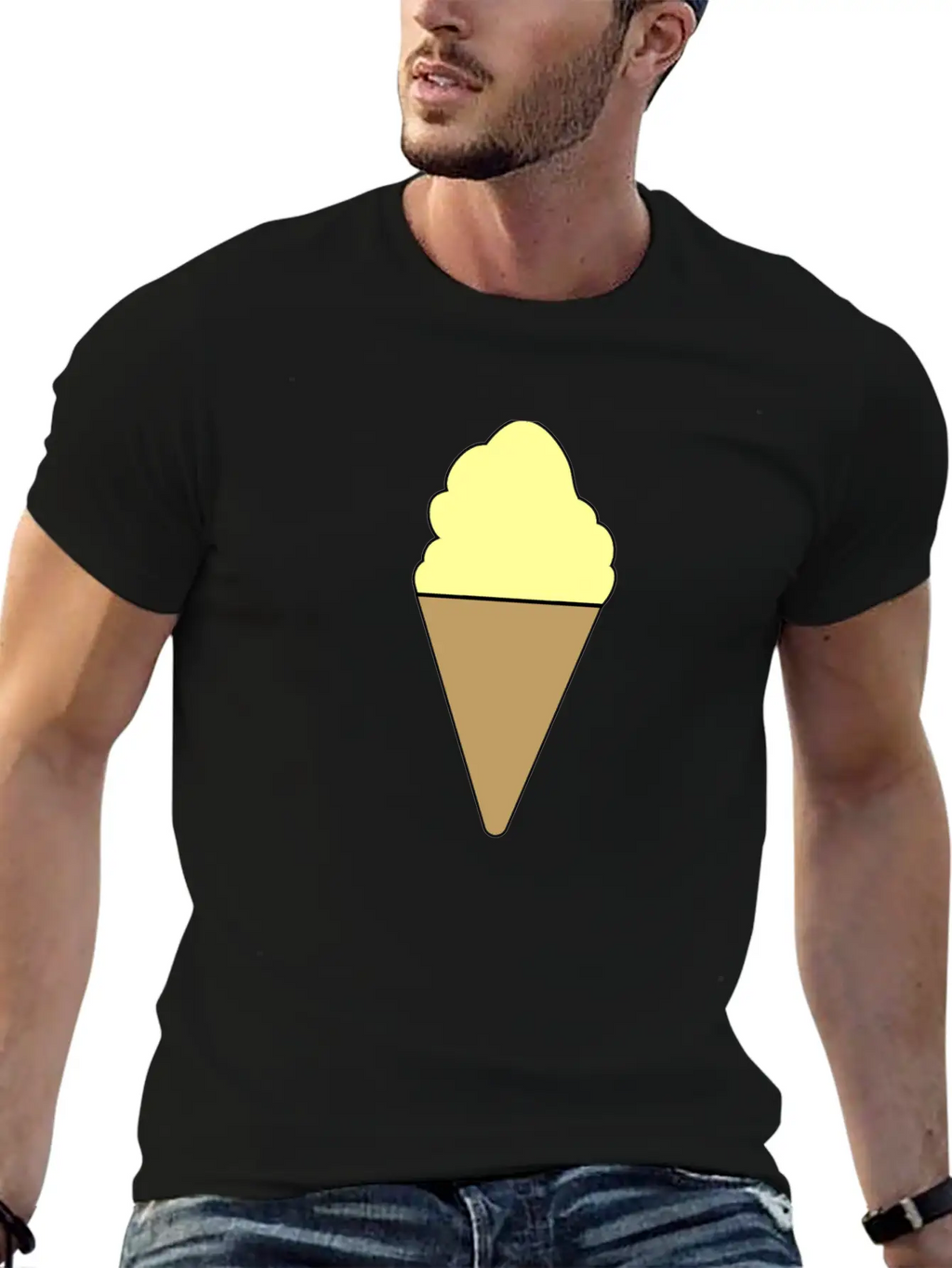 Vanilla Ice Cream Summer Ice Cream Gift Breathable Graphic T-Shirt – Perfect For Casual Days