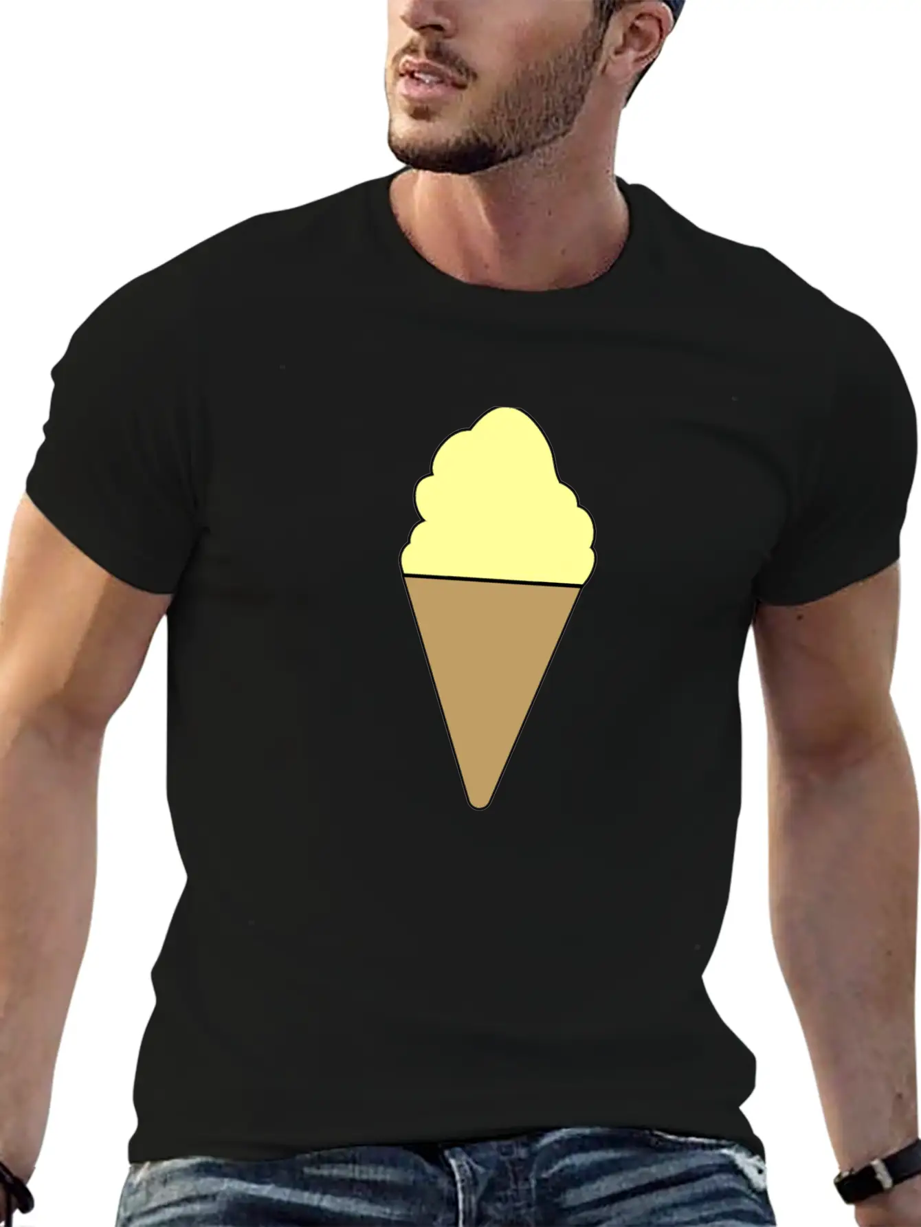 Vanilla Ice Cream Summer Ice Cream Gift Breathable Graphic T-Shirt – Perfect For Casual Days