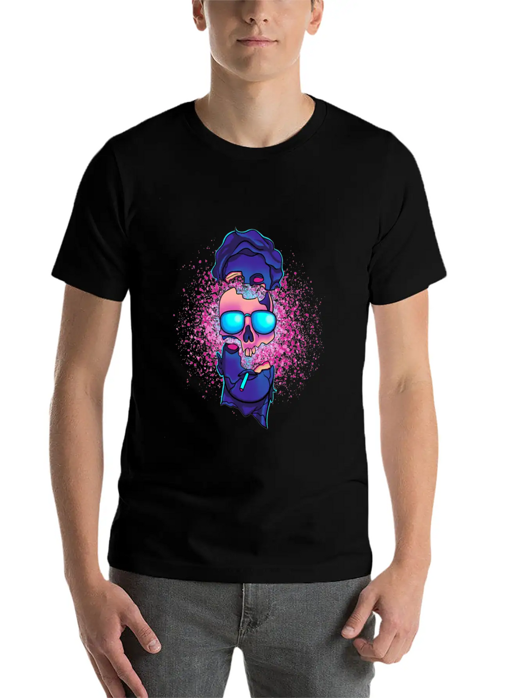 Vaporwave Sound Explosion Japanese Aesthetic Stylish Everyday T-Shirt – Unisex Basic Cotton Tee