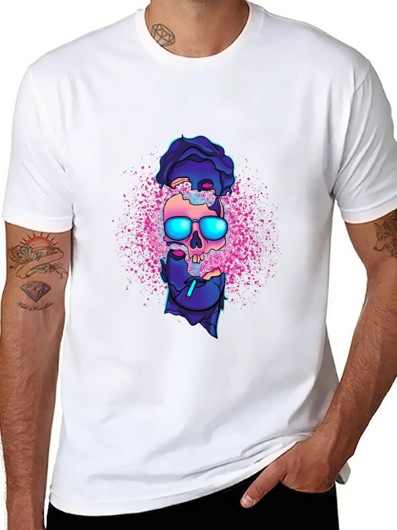 Vaporwave Sound Explosion Japanese Aesthetic Stylish Everyday T-Shirt – Unisex Basic Cotton Tee
