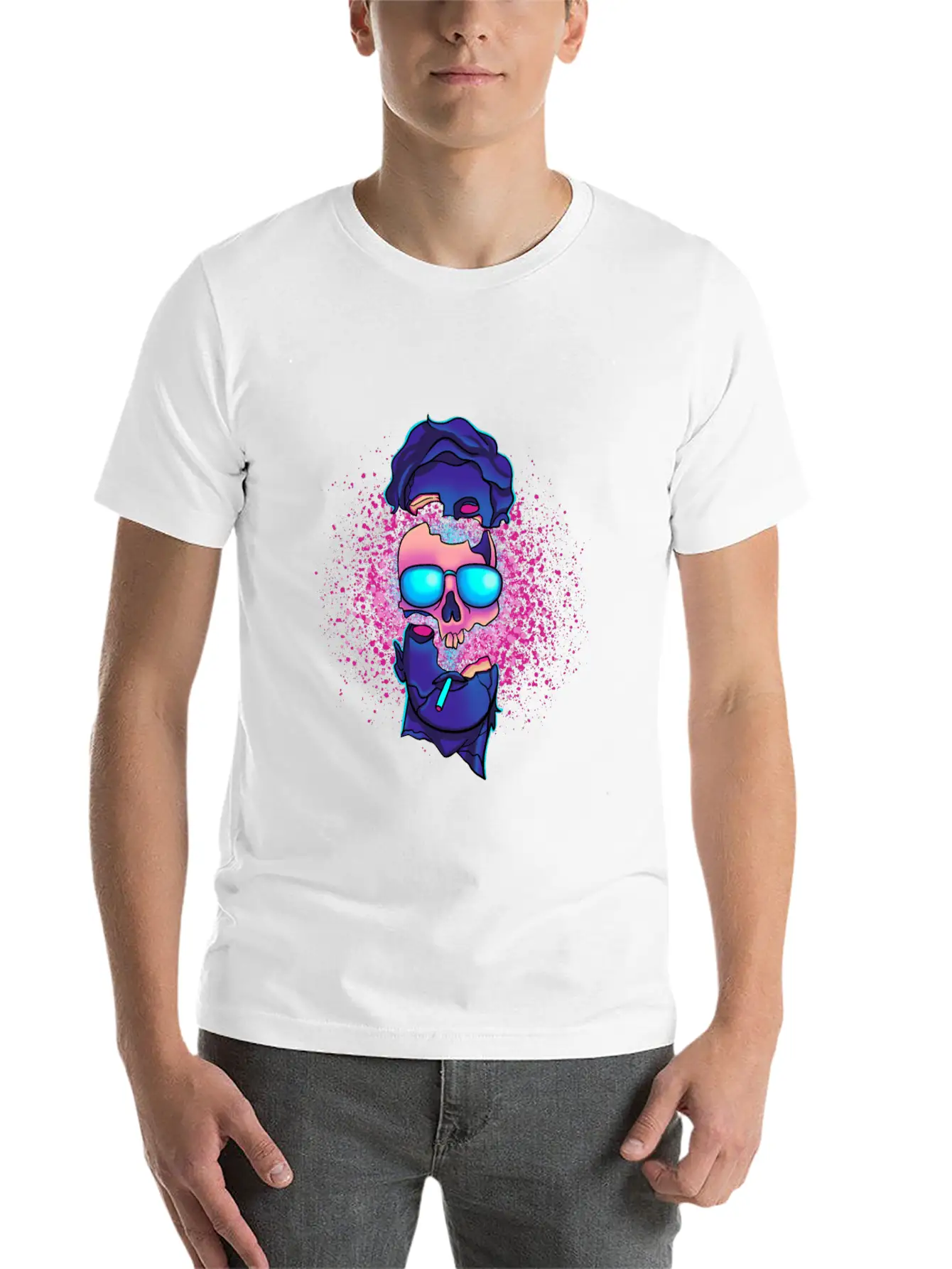 Vaporwave Sound Explosion Japanese Aesthetic Stylish Everyday T-Shirt – Unisex Basic Cotton Tee