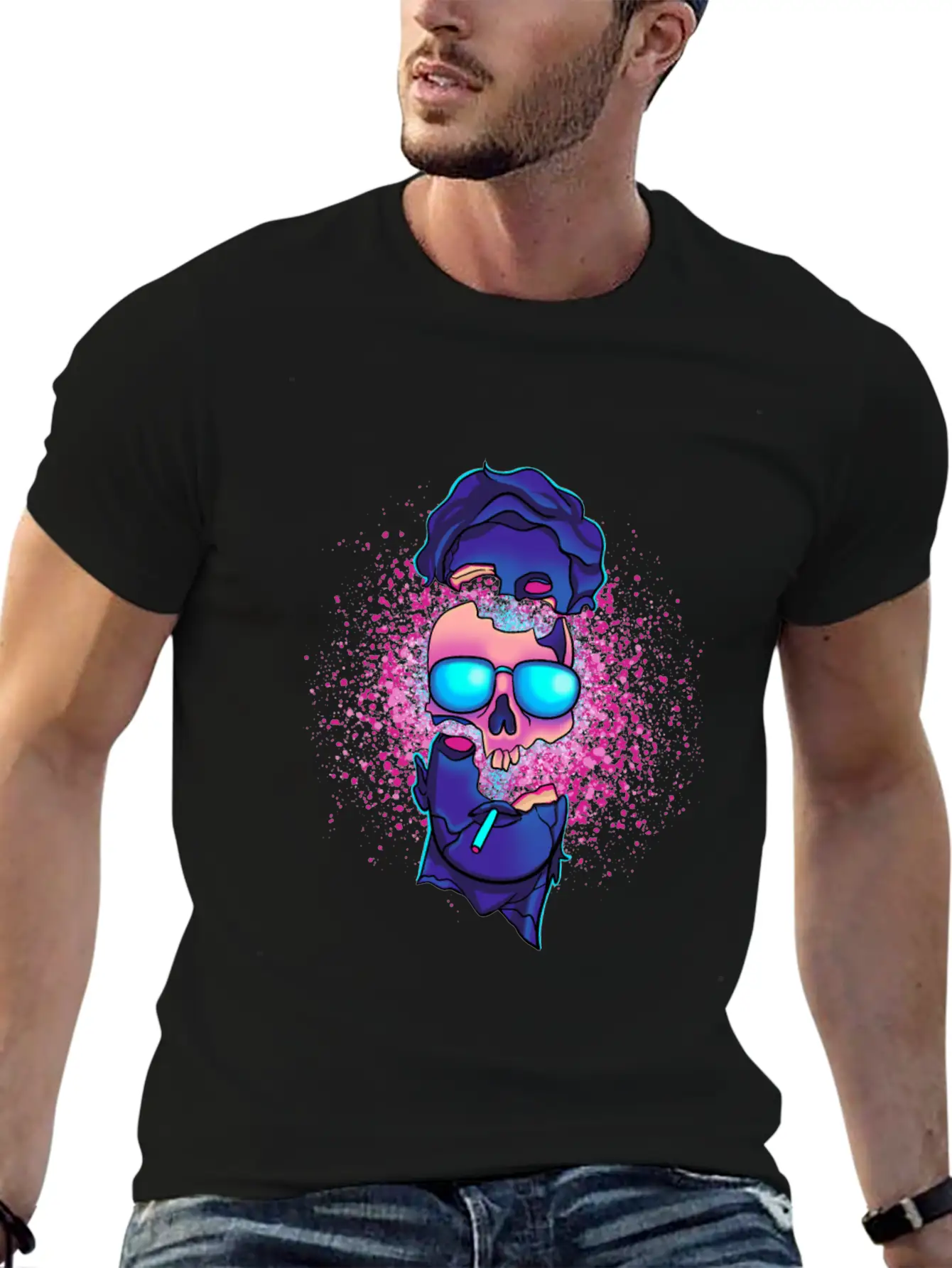 Vaporwave Sound Explosion Japanese Aesthetic Stylish Everyday T-Shirt – Unisex Basic Cotton Tee