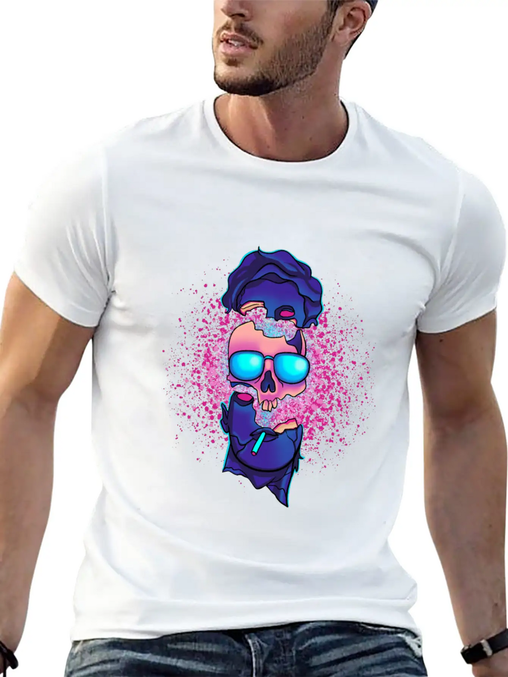 Vaporwave Sound Explosion Japanese Aesthetic Stylish Everyday T-Shirt – Unisex Basic Cotton Tee