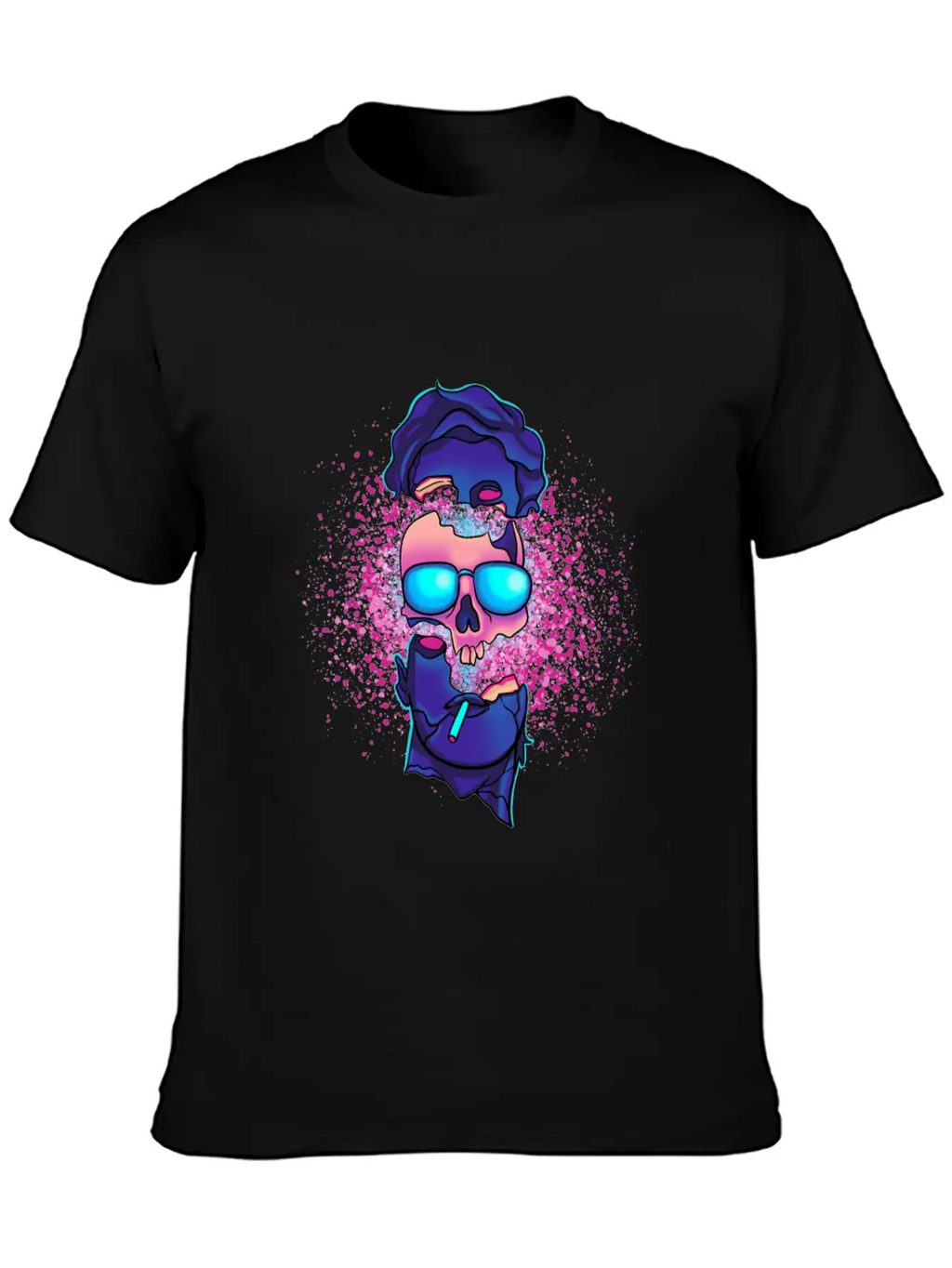 Vaporwave Sound Explosion Japanese Aesthetic Stylish Everyday T-Shirt – Unisex Basic Cotton Tee