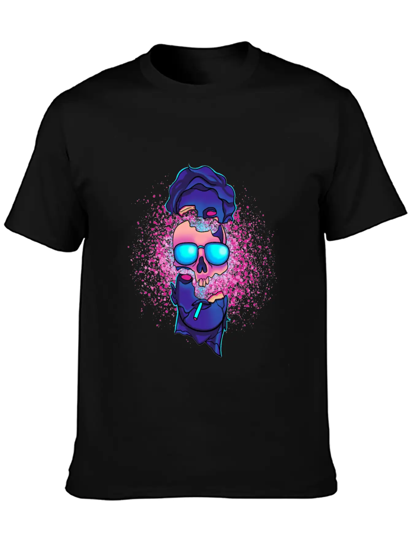 Vaporwave Sound Explosion Japanese Aesthetic Stylish Everyday T-Shirt – Unisex Basic Cotton Tee