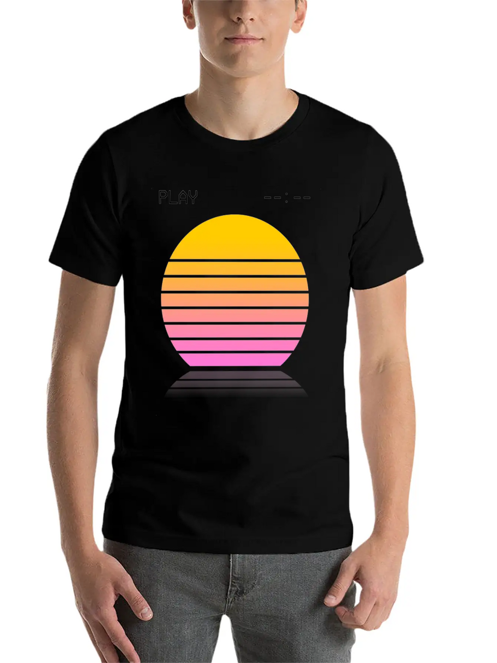 Vaporwave Video Relaxed Everyday Tee – Lightweight And Durable Cotton