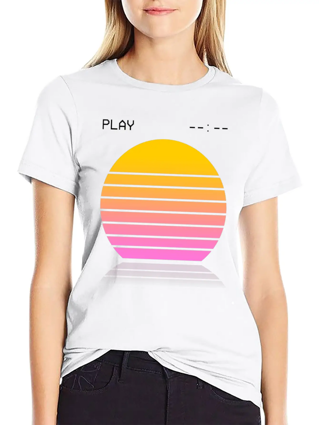 Vaporwave Video Relaxed Everyday Tee – Lightweight And Durable Cotton