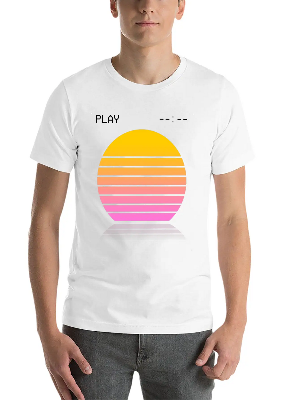 Vaporwave Video Relaxed Everyday Tee – Lightweight And Durable Cotton
