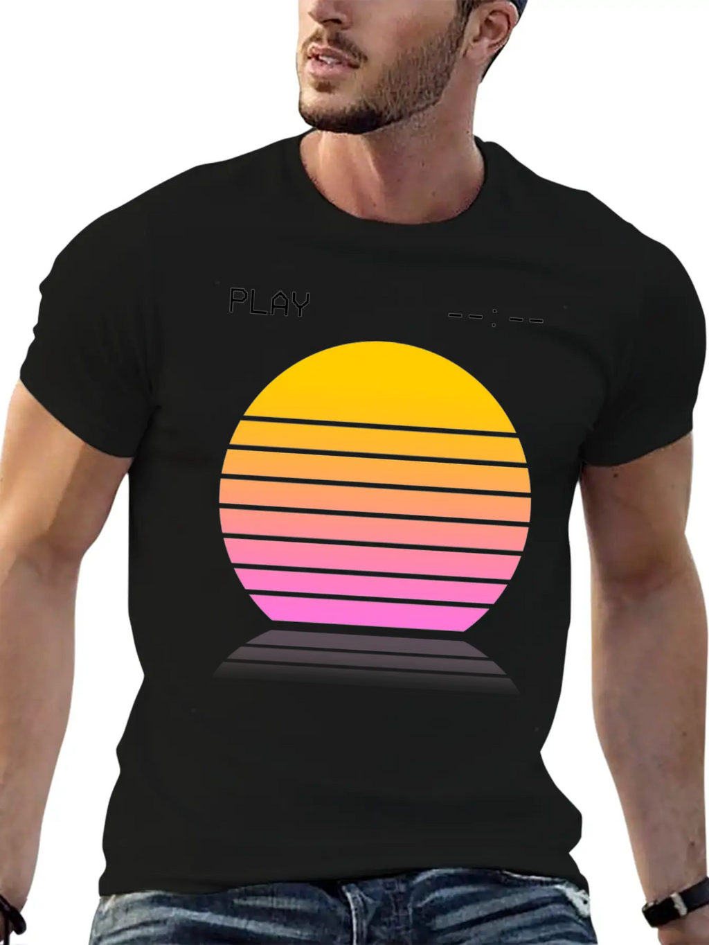 Vaporwave Video Relaxed Everyday Tee – Lightweight And Durable Cotton