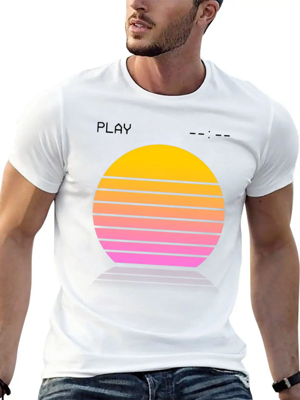 Vaporwave Video Relaxed Everyday Tee – Lightweight And Durable Cotton