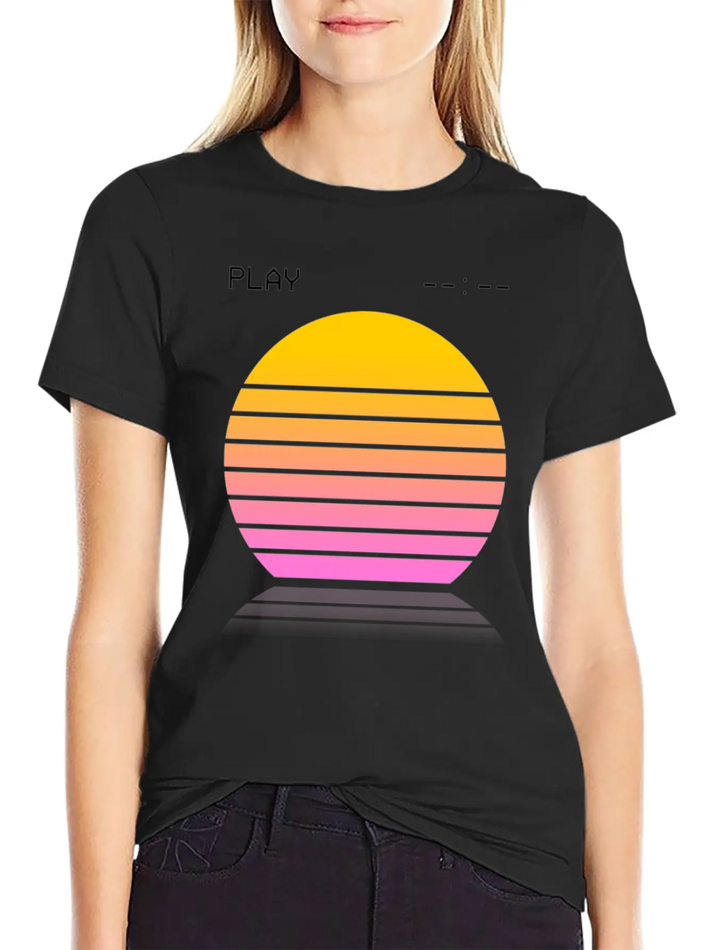 Vaporwave Video Relaxed Everyday Tee – Lightweight And Durable Cotton