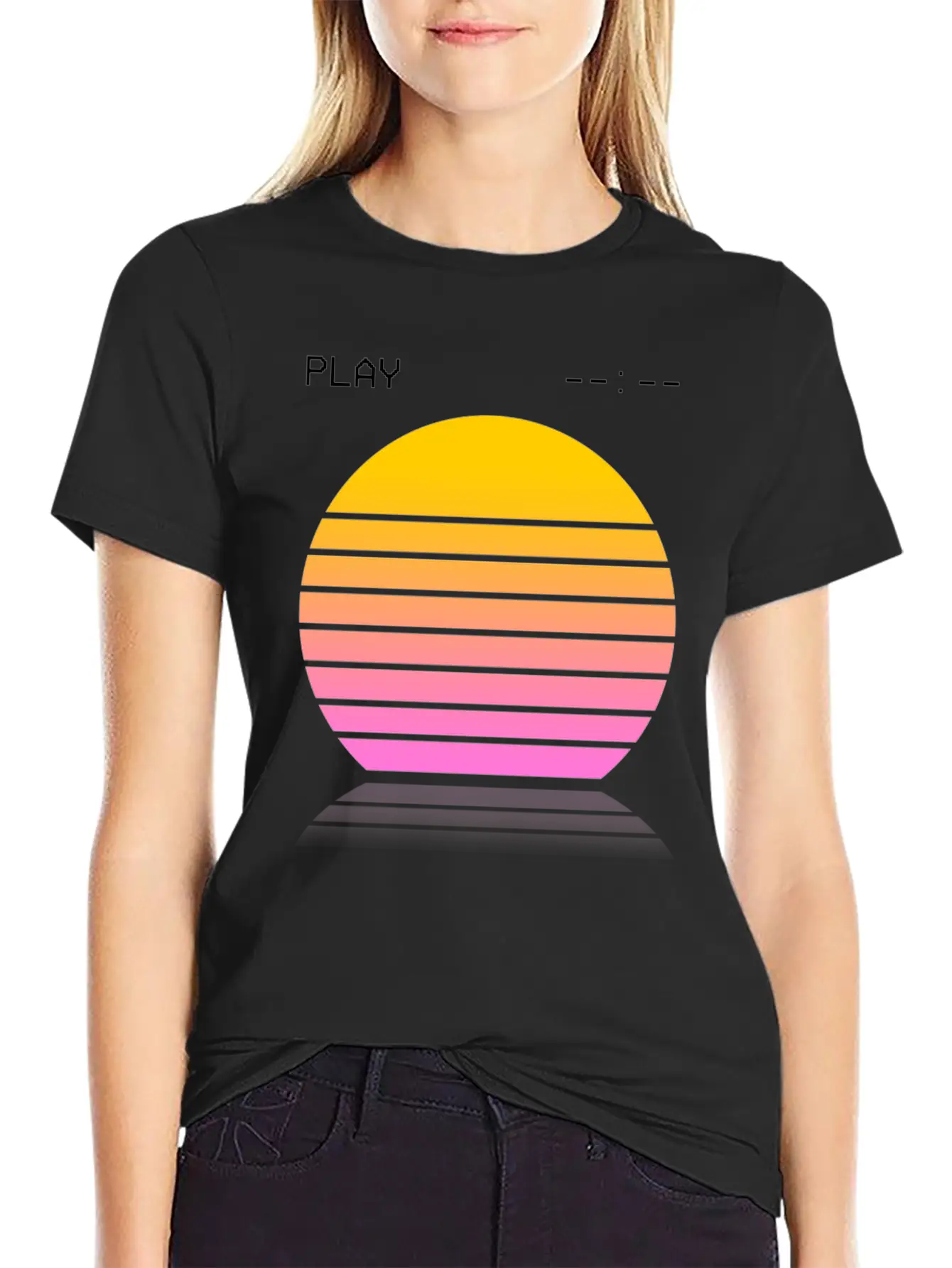 Vaporwave Video Relaxed Everyday Tee – Lightweight And Durable Cotton