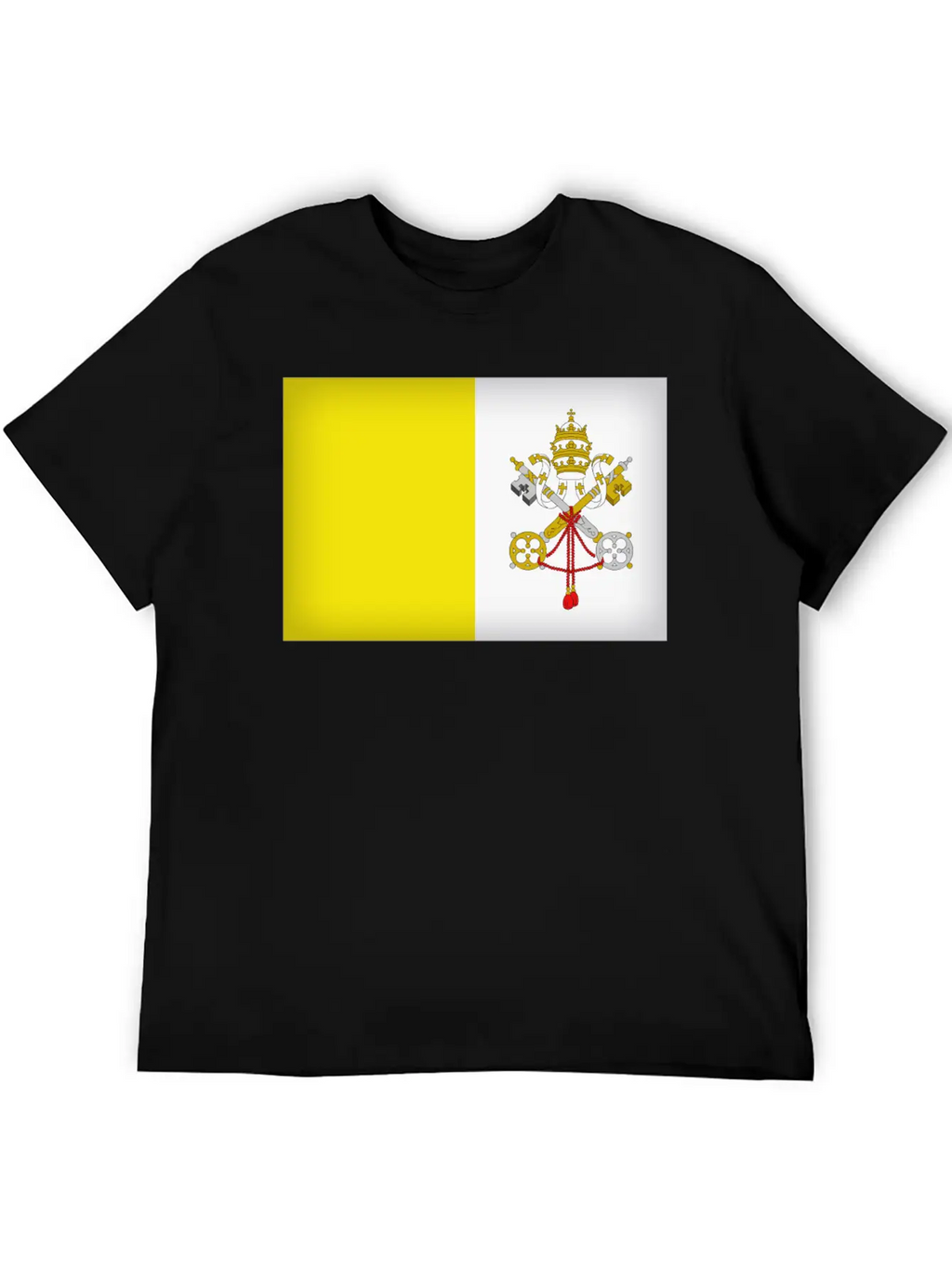 Vatican City Flag Unisex Casual T-Shirt – Clean Design For Daily Comfort