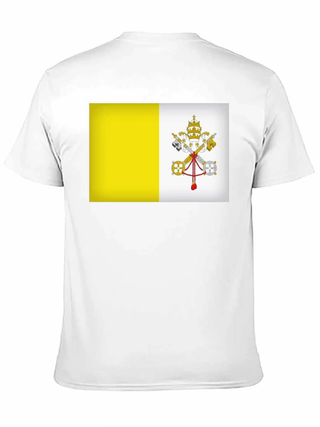 Vatican City Flag Unisex Casual T-Shirt – Clean Design For Daily Comfort