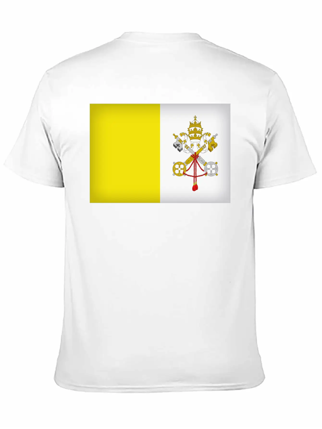 Vatican City Flag Unisex Casual T-Shirt – Clean Design For Daily Comfort