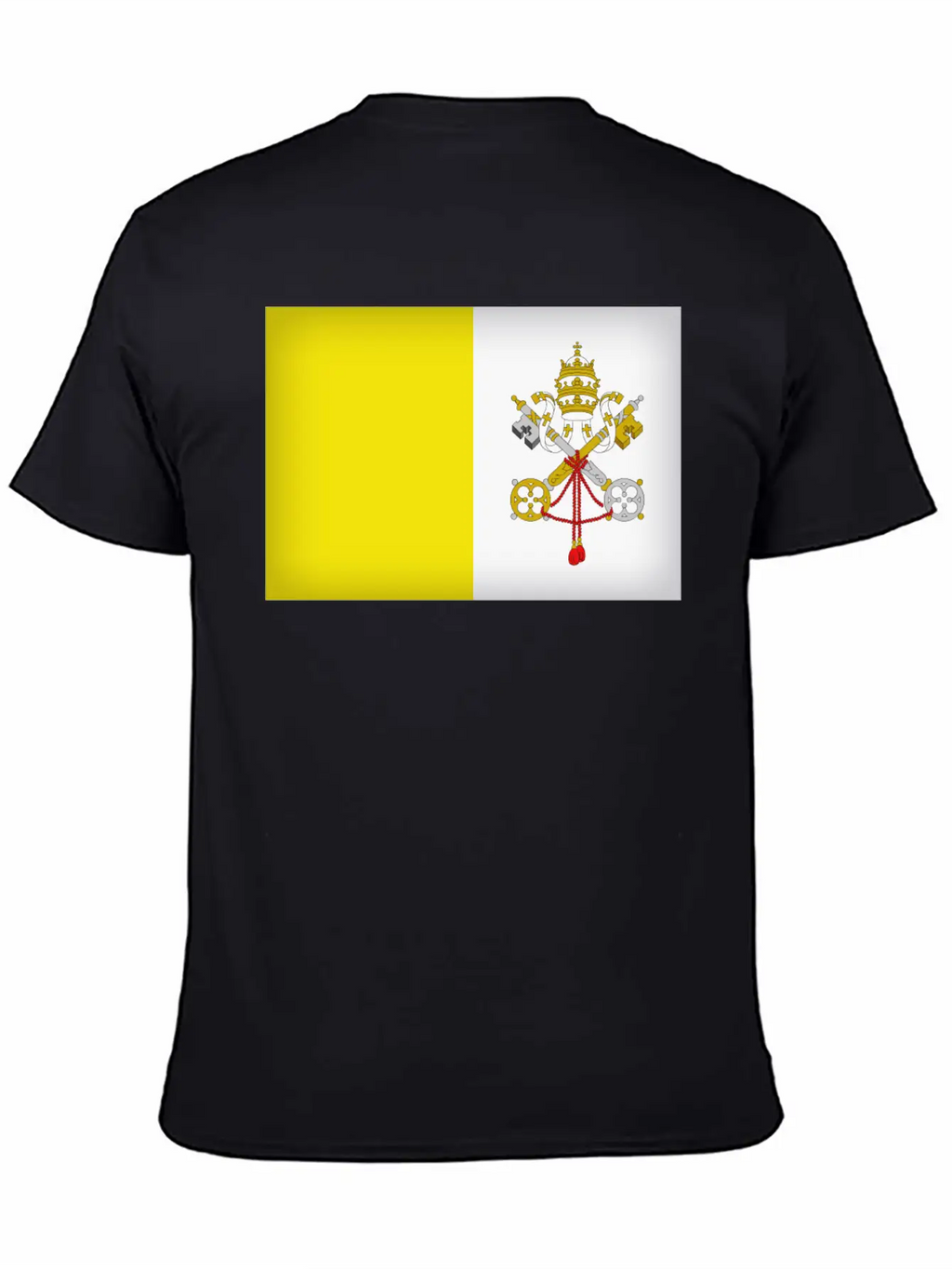 Vatican City Flag Unisex Casual T-Shirt – Clean Design For Daily Comfort