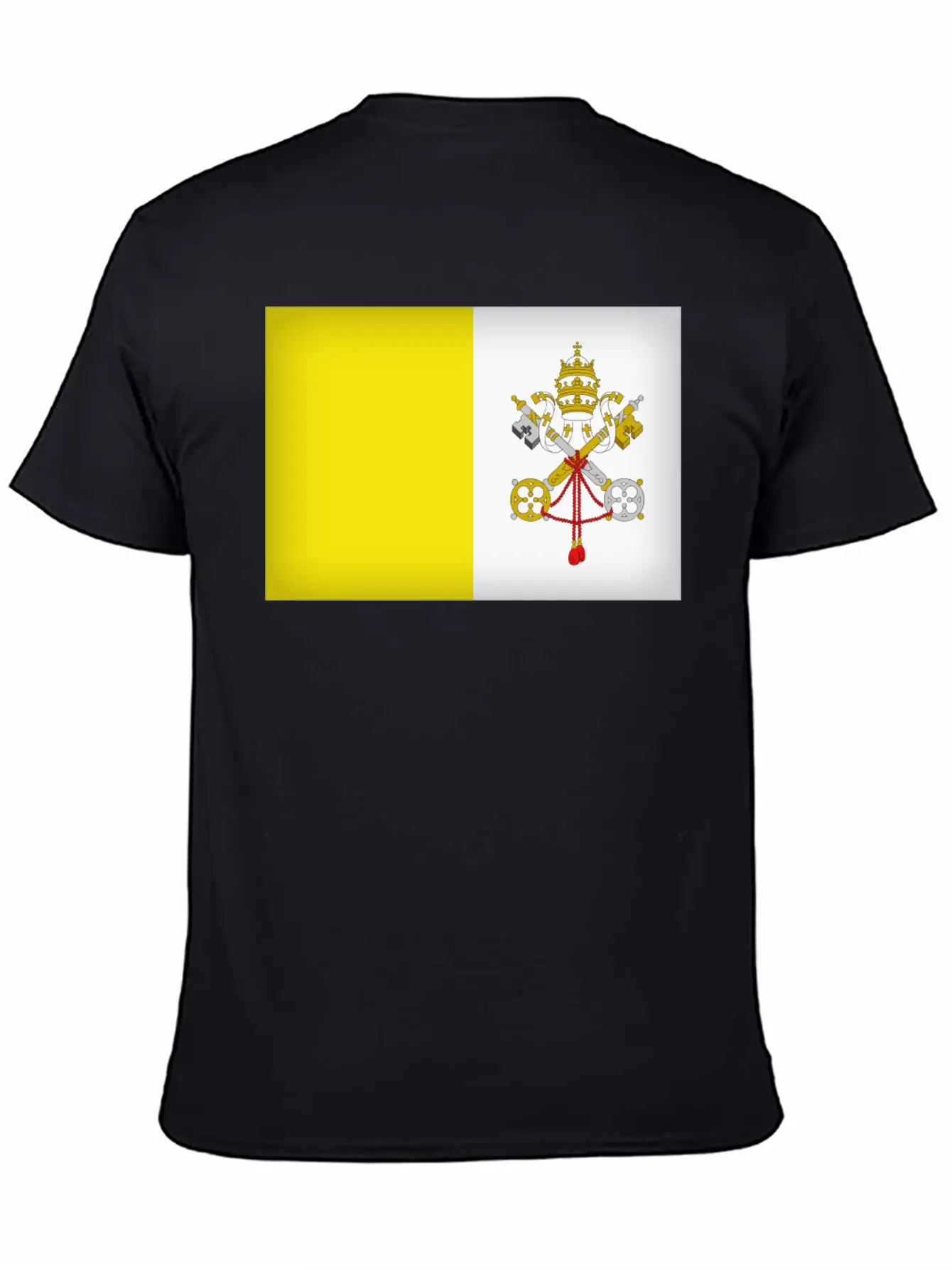 Vatican City Flag Unisex Casual T-Shirt – Clean Design For Daily Comfort