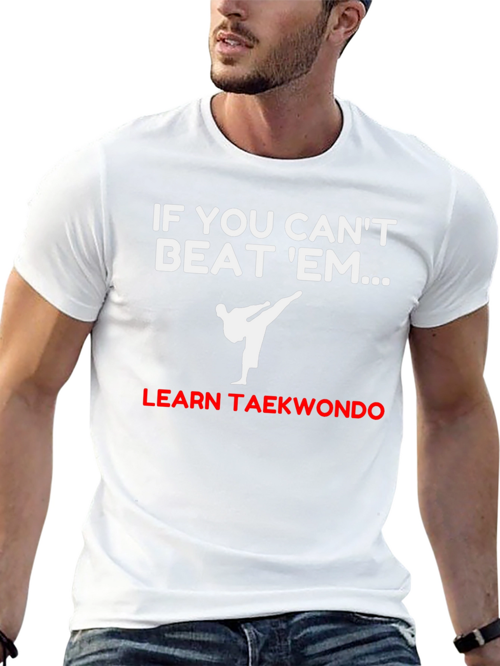 Learn Taekwondo Black T-Shirt