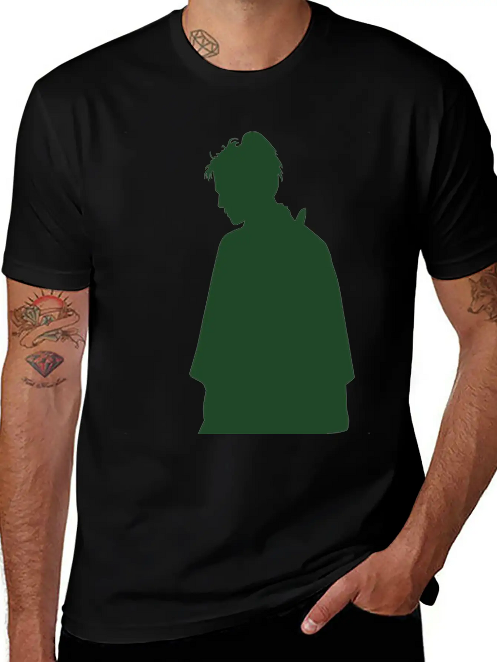 Vector Asian Silhouette Breathable Graphic T-Shirt – Perfect For Casual Days