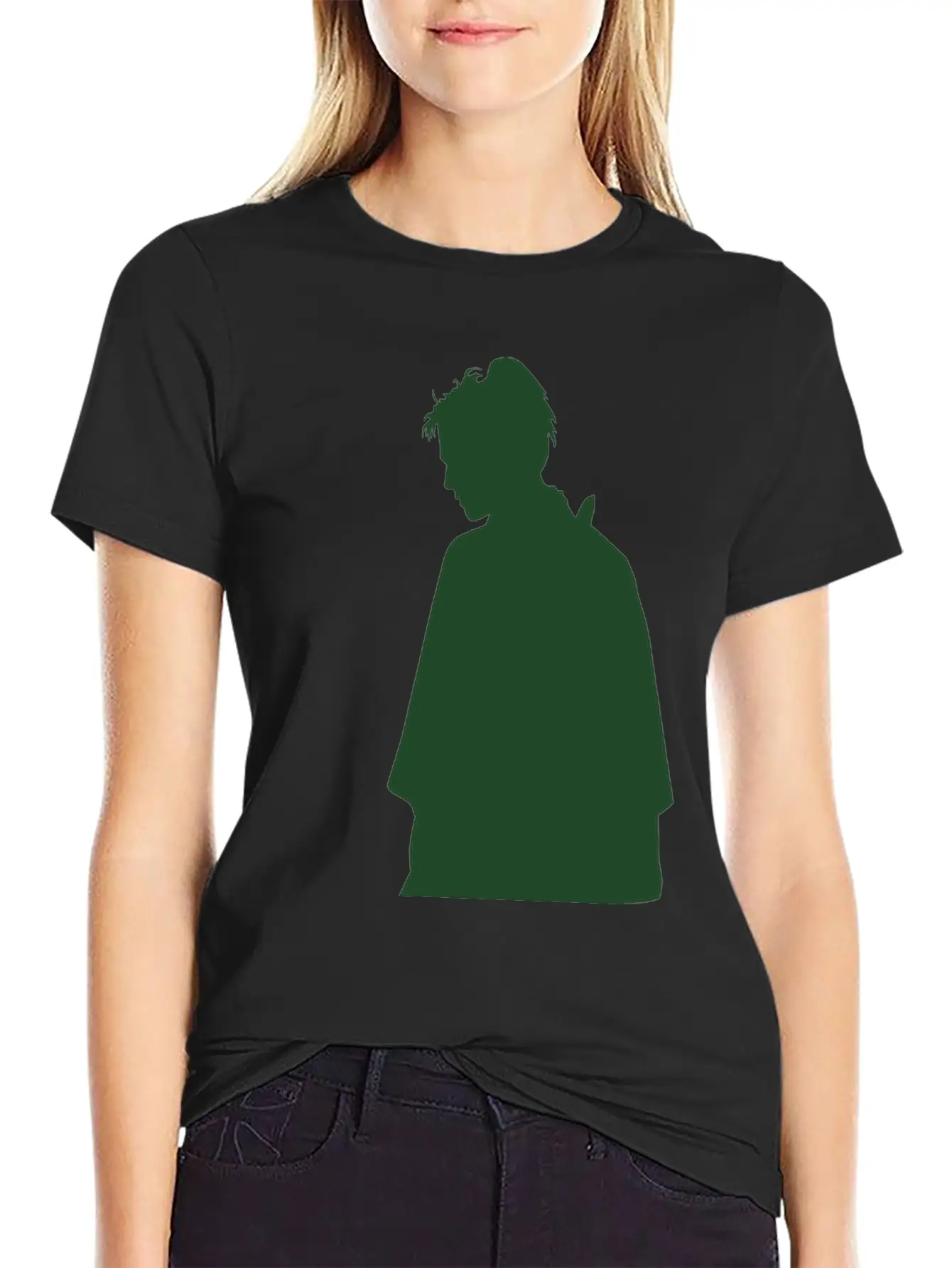 Vector Asian Silhouette Breathable Graphic T-Shirt – Perfect For Casual Days