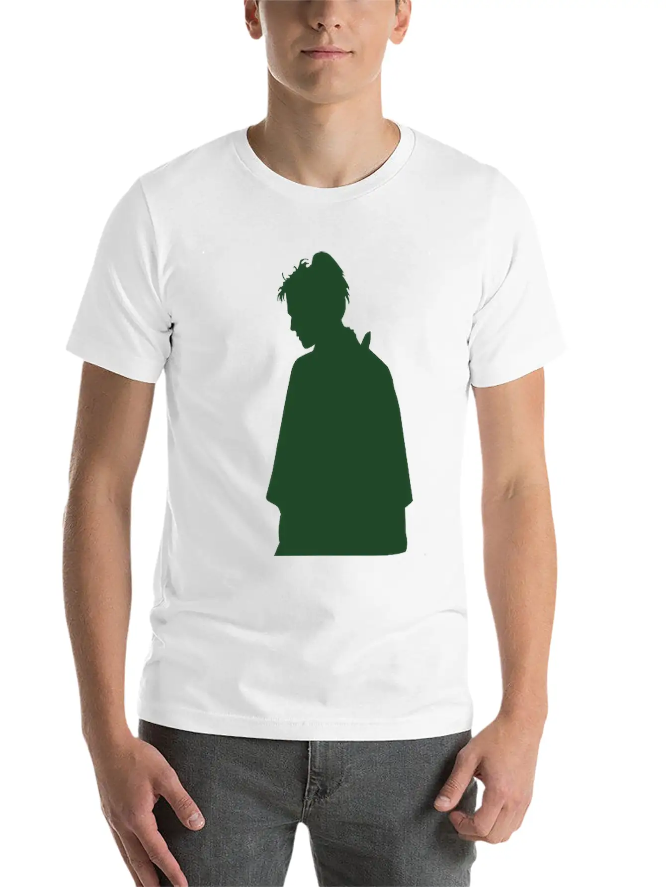 Vector Asian Silhouette Breathable Graphic T-Shirt – Perfect For Casual Days