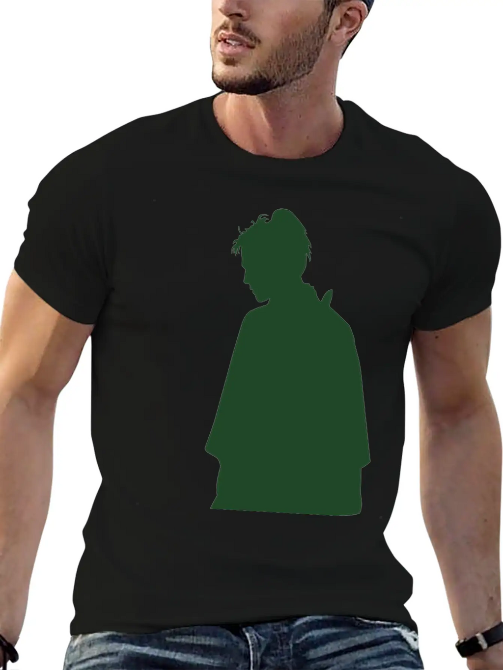 Vector Asian Silhouette Breathable Graphic T-Shirt – Perfect For Casual Days