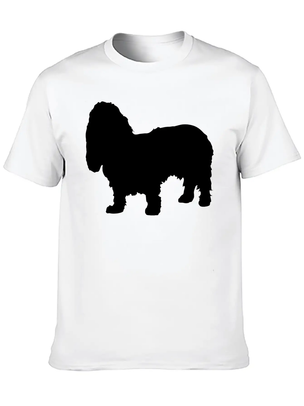 Vector Dog Silhouette Relaxed Everyday Tee – Lightweight And Durable Cotton
