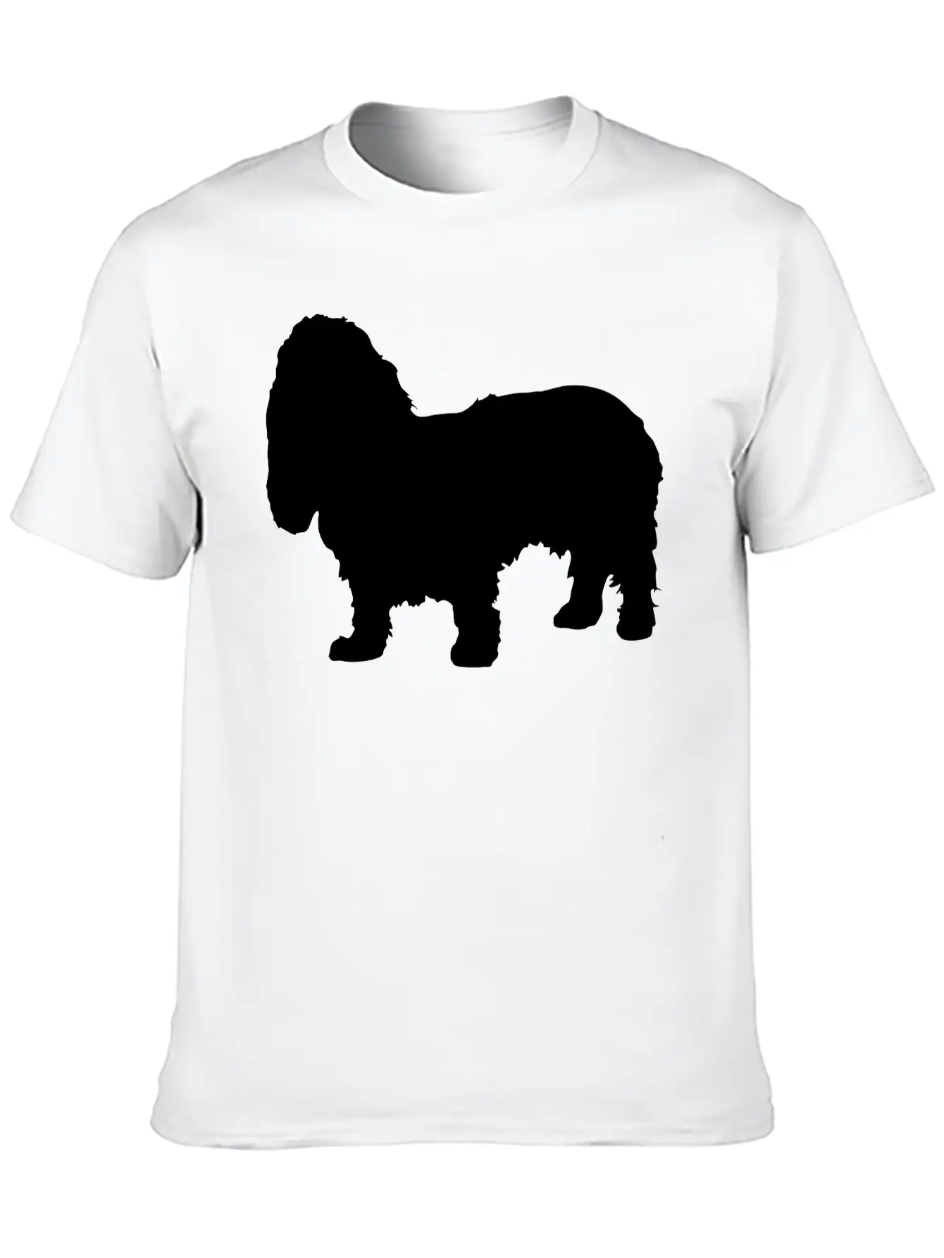 Vector Dog Silhouette Relaxed Everyday Tee – Lightweight And Durable Cotton