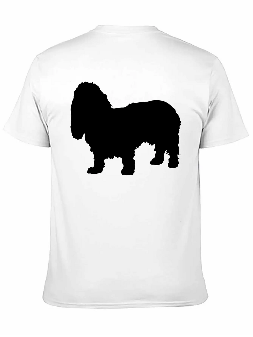 Vector Dog Silhouette Relaxed Everyday Tee – Lightweight And Durable Cotton