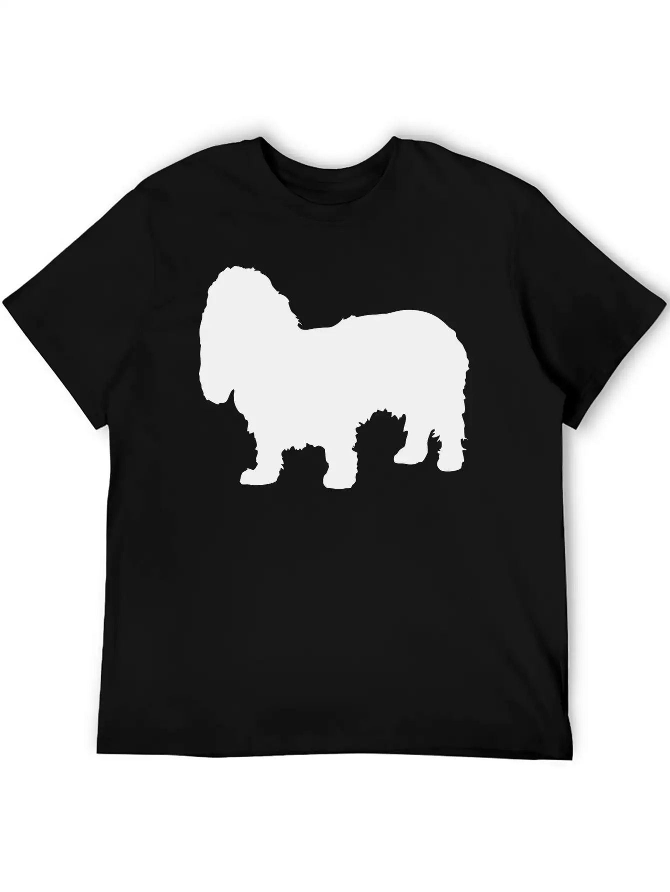 Vector Dog Silhouette Relaxed Everyday Tee – Lightweight And Durable Cotton
