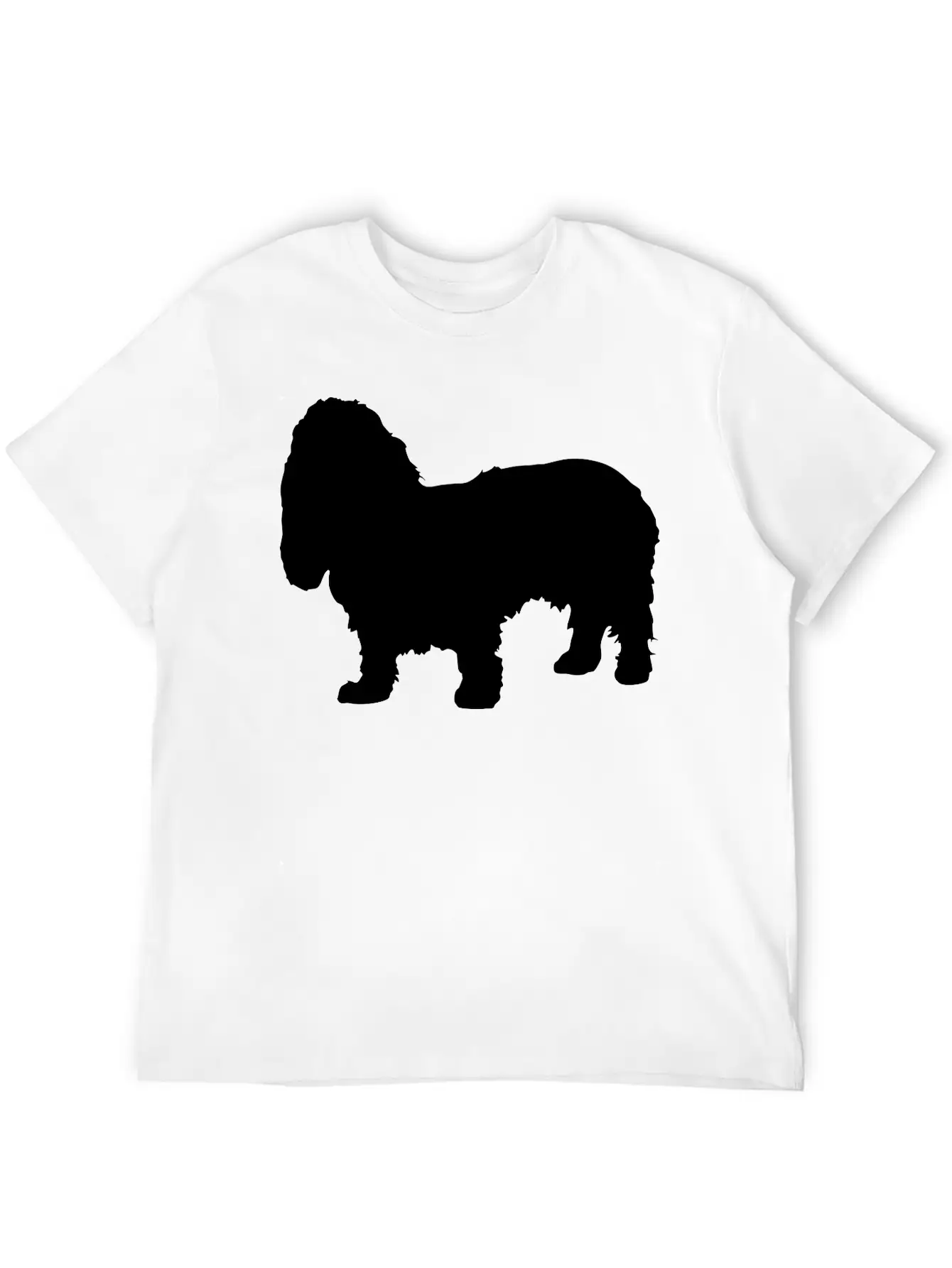 Vector Dog Silhouette Relaxed Everyday Tee – Lightweight And Durable Cotton